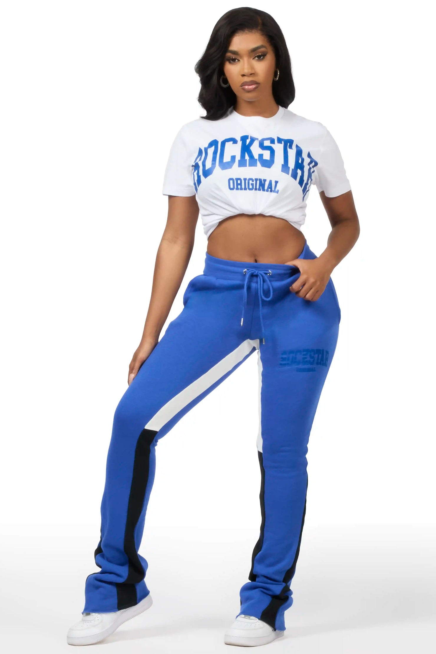 Jermirria 2.0 White/Royal Blue T-Shirt Track Set