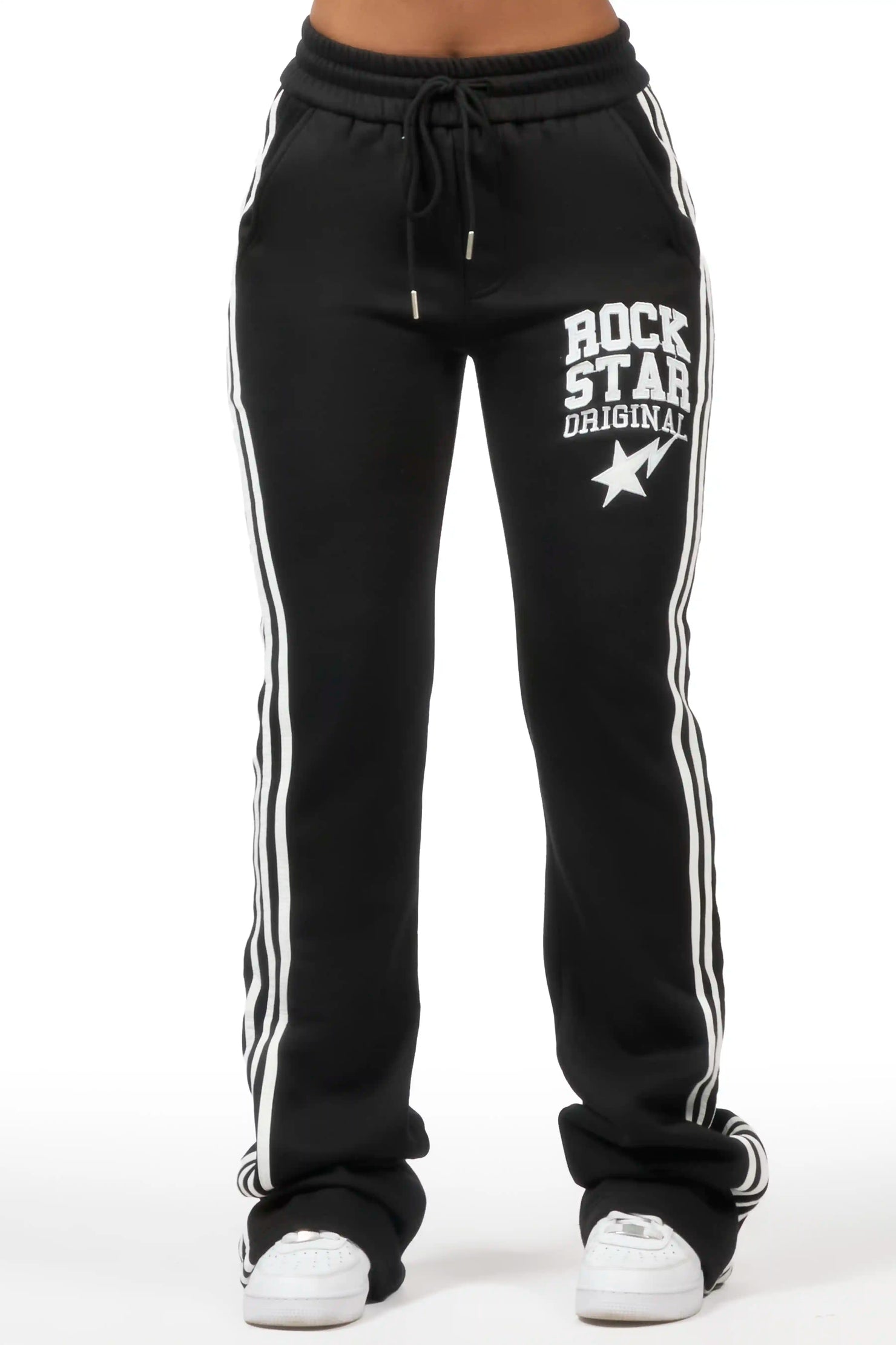 Briana 2.0 Black Relaxed Fit Track Pant