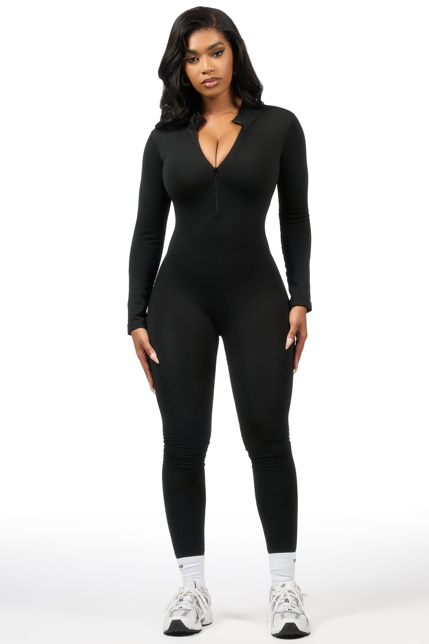 Kirnesha Black Active Jumpsuit