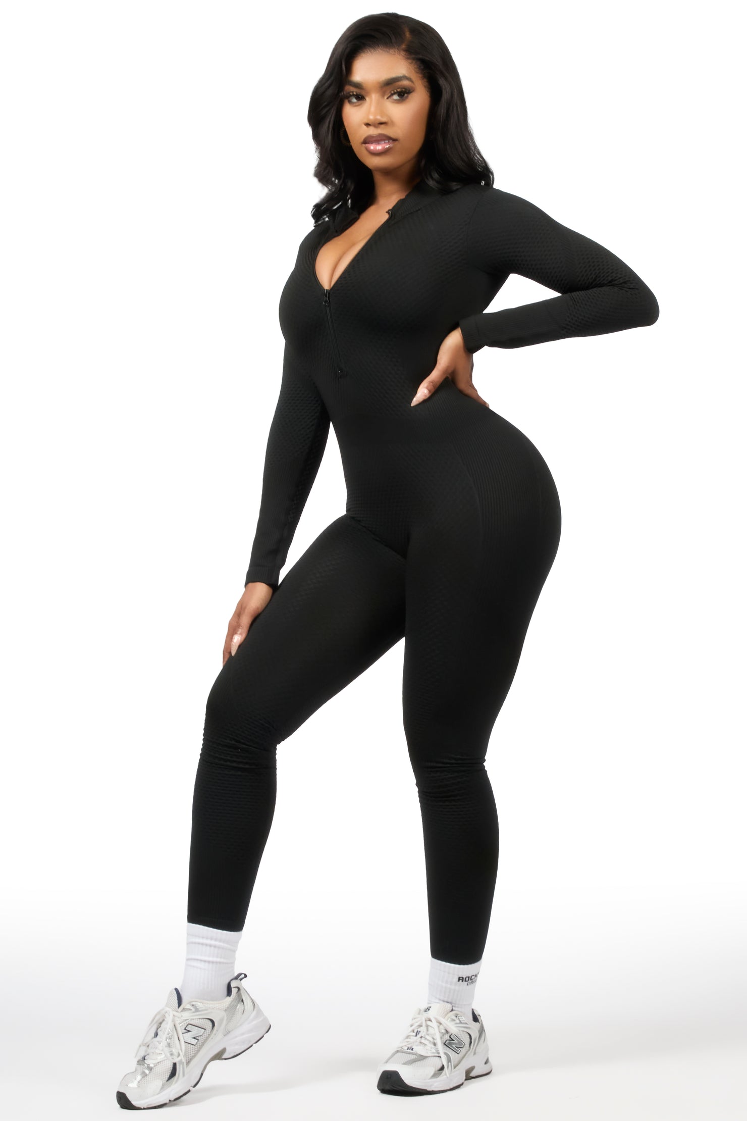 Kirnesha Black Active Jumpsuit