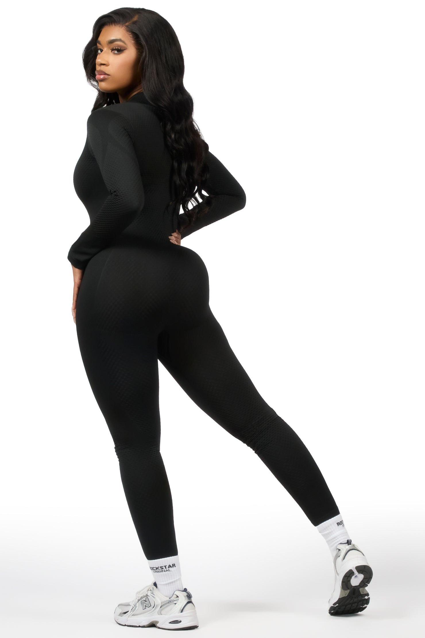 Kirnesha Black Active Jumpsuit