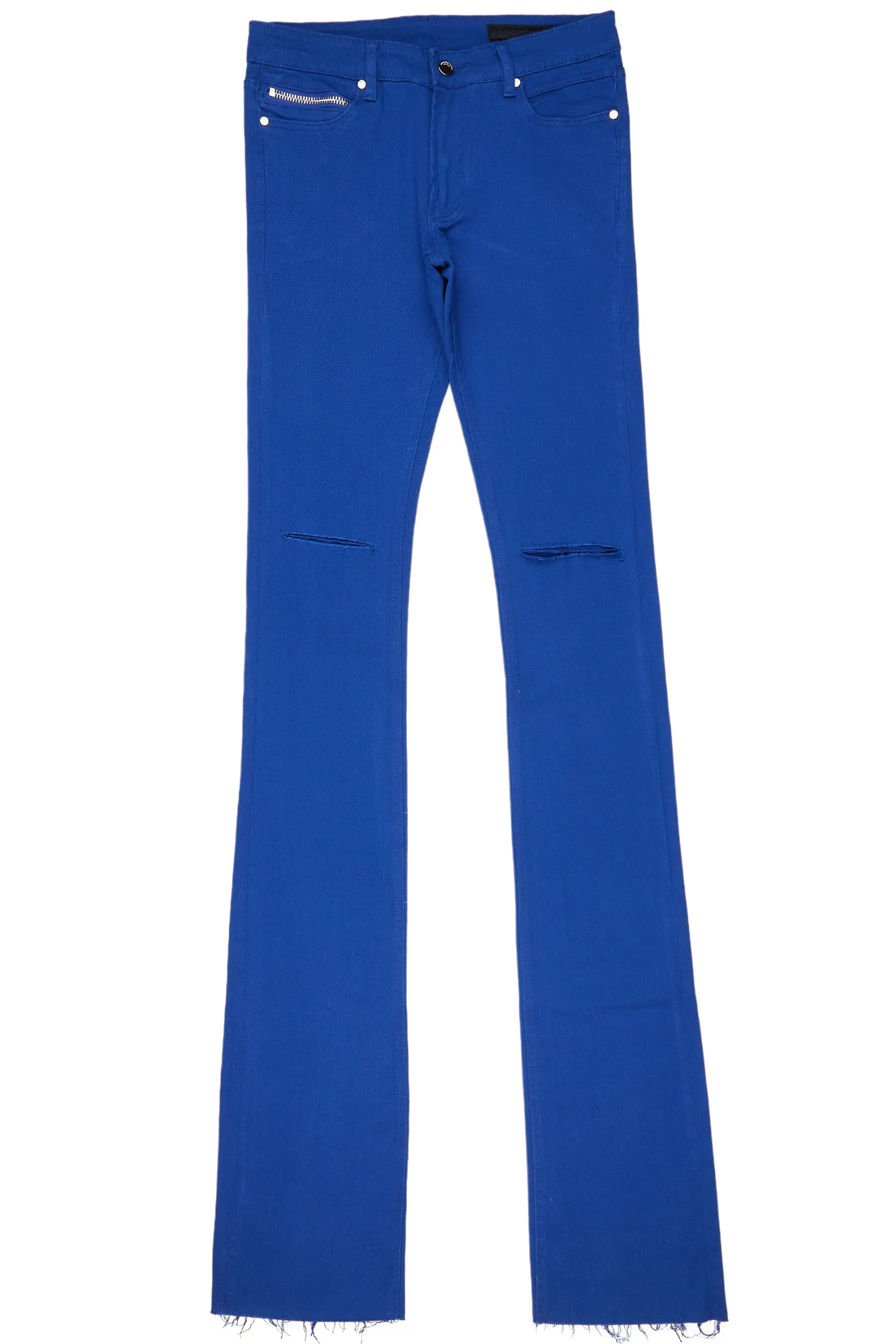 Faith Royal Blue Super Stacked Flare Jean