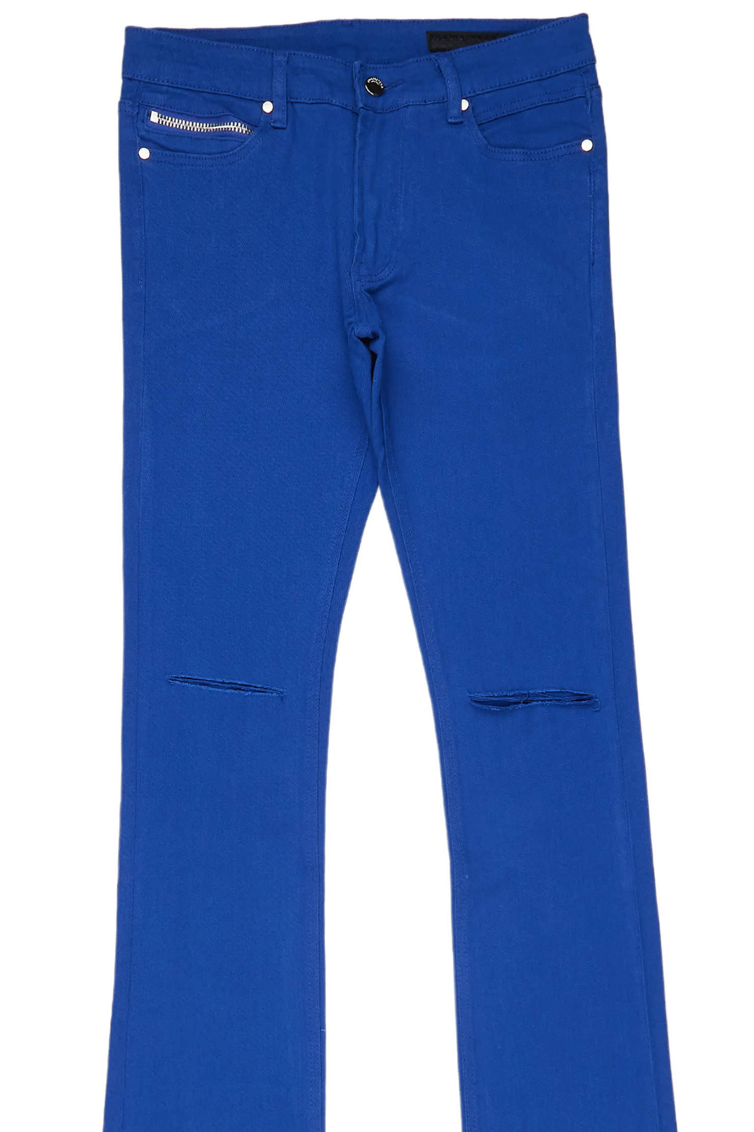 Faith Royal Blue Super Stacked Flare Jean