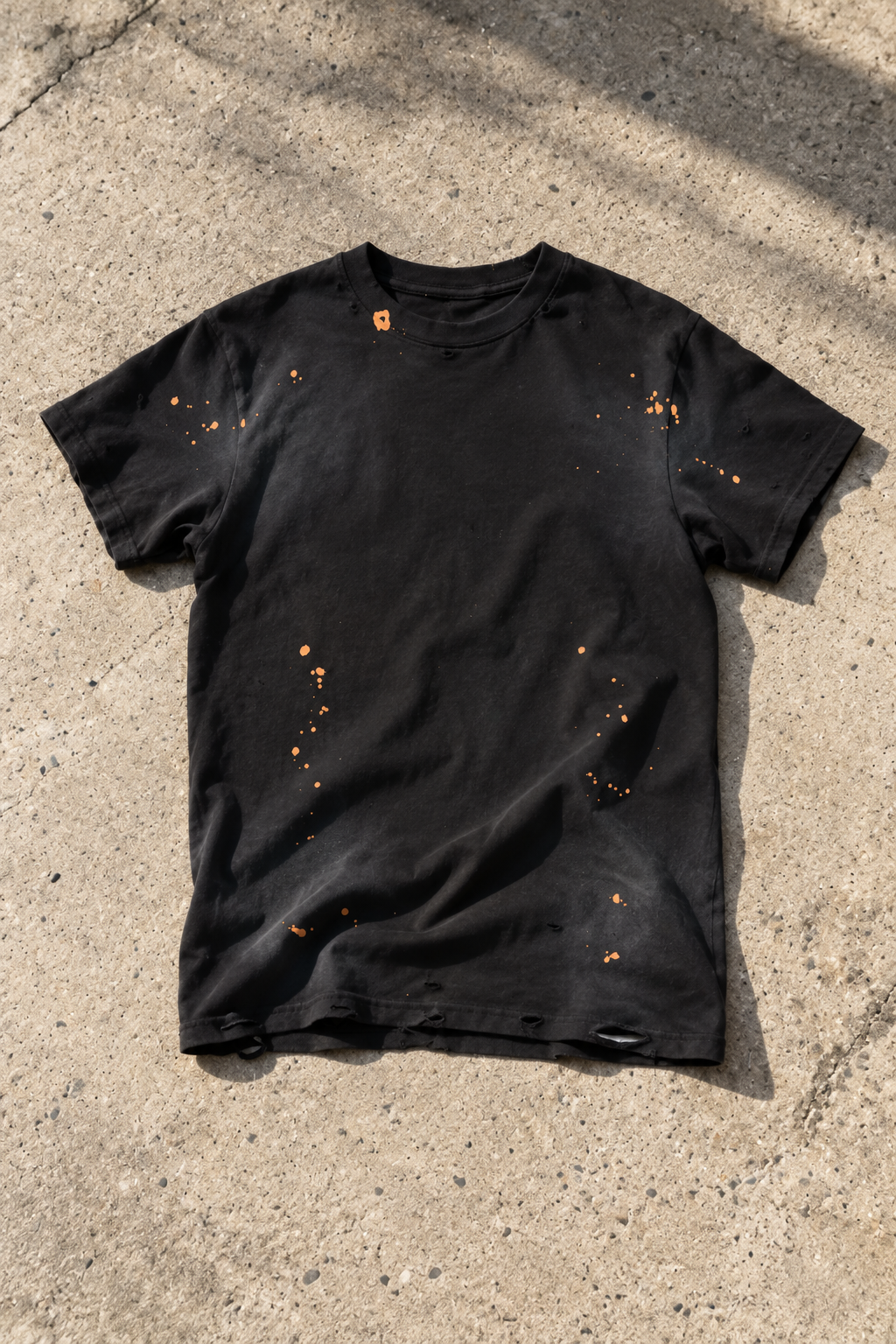 Fede Black Distressed T-Shirt