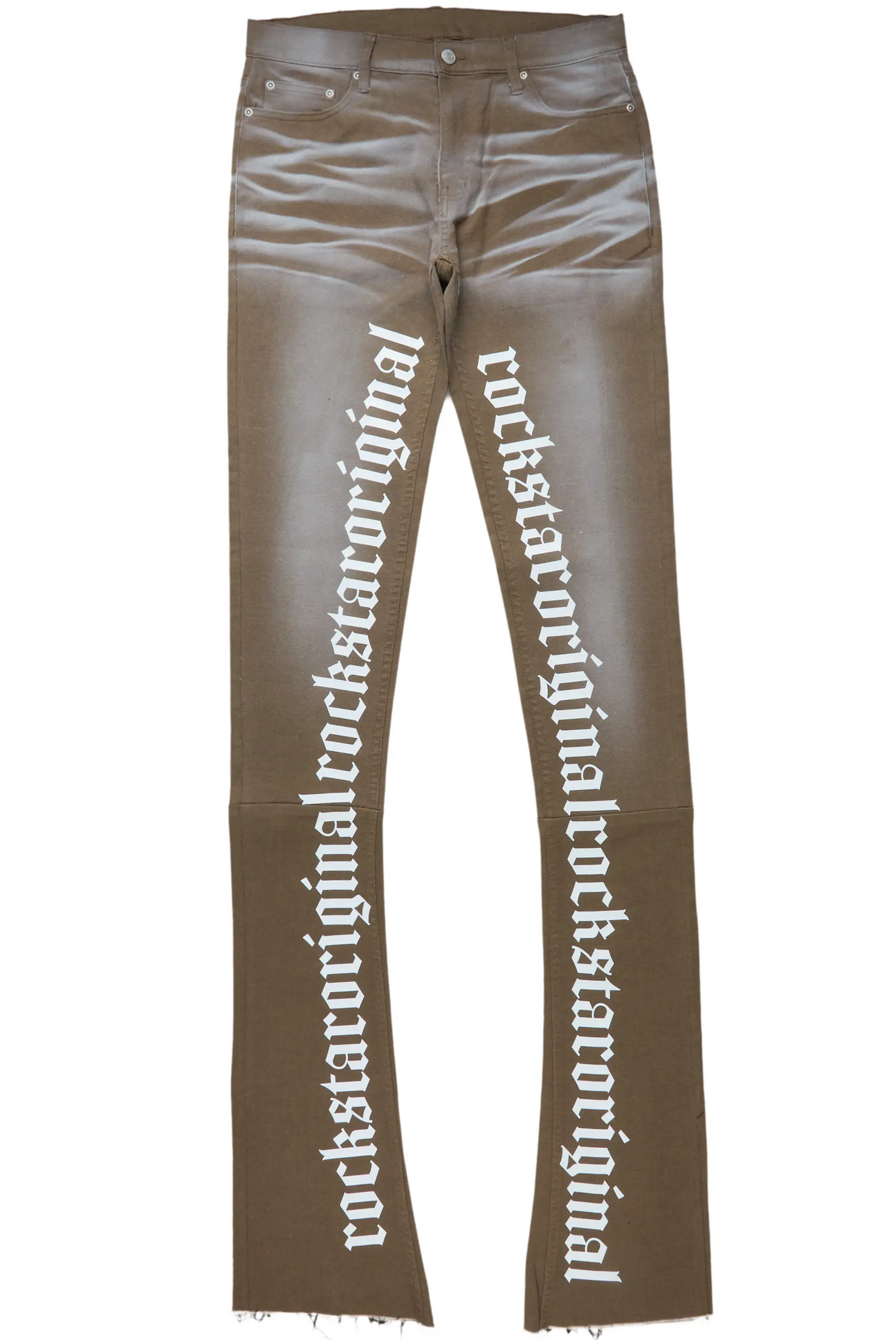 Filip Khaki Super Stacked Flare Jean