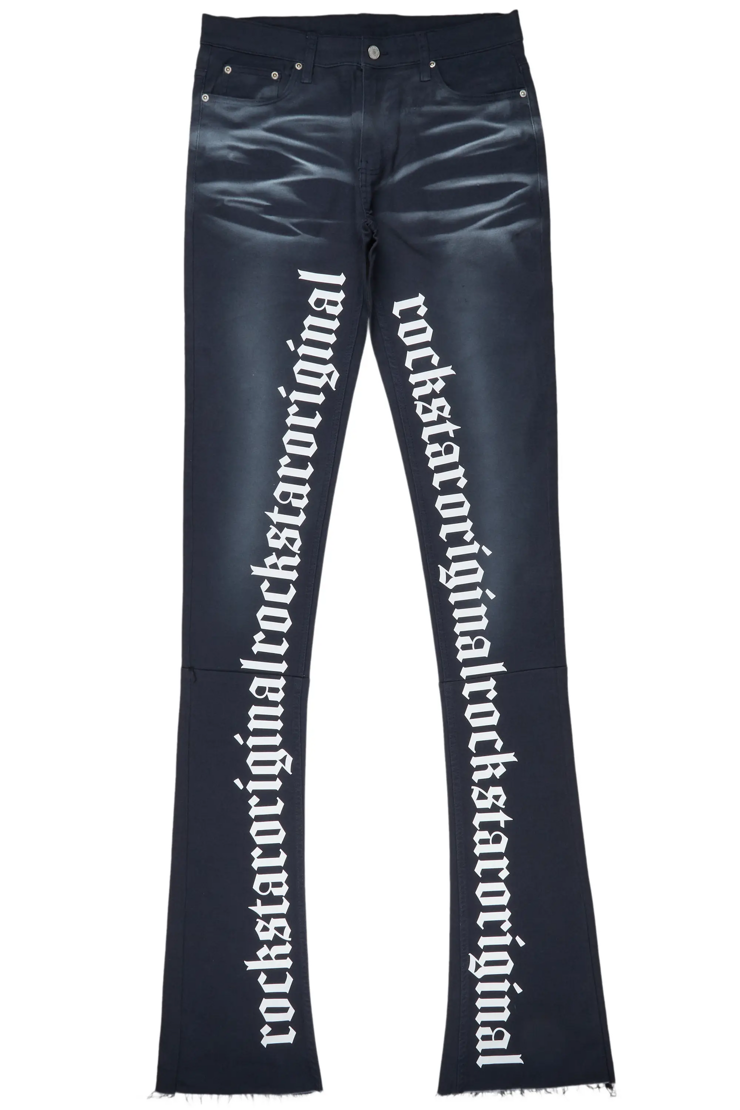 Filip Navy Super Stacked Flare Jean