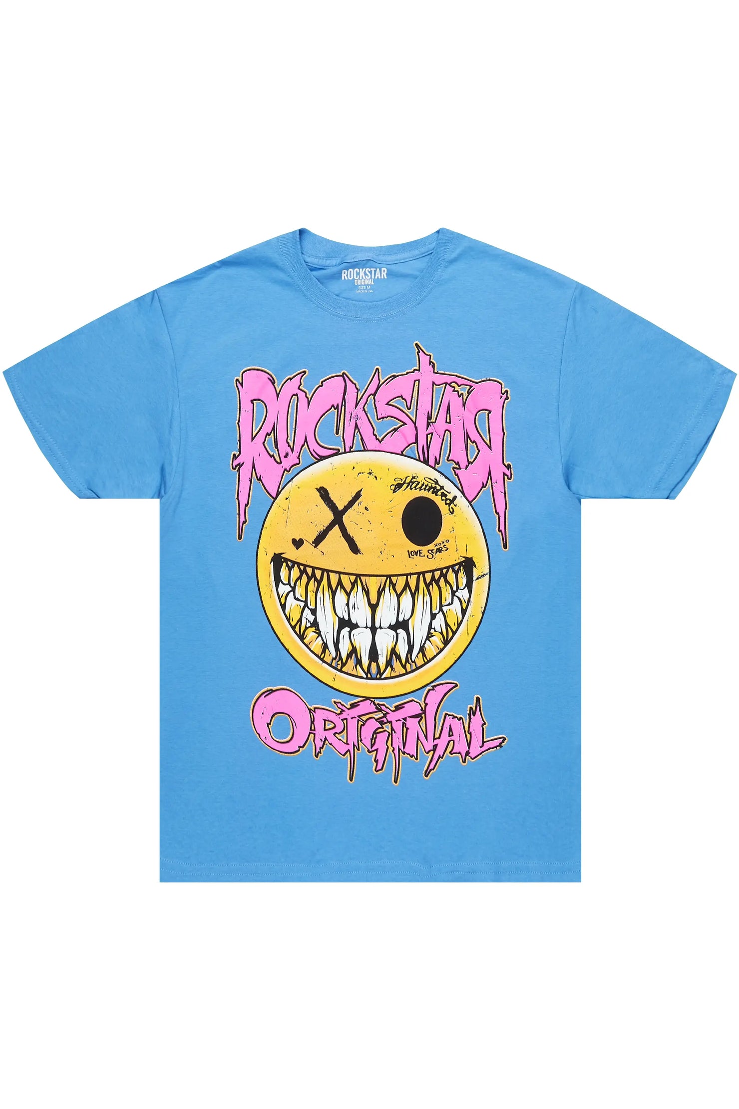 Fraust Blue Graphic T-Shirt