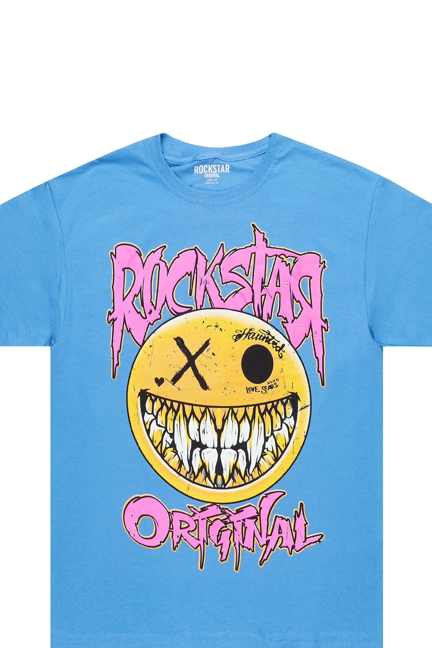 Fraust Blue Graphic T-Shirt