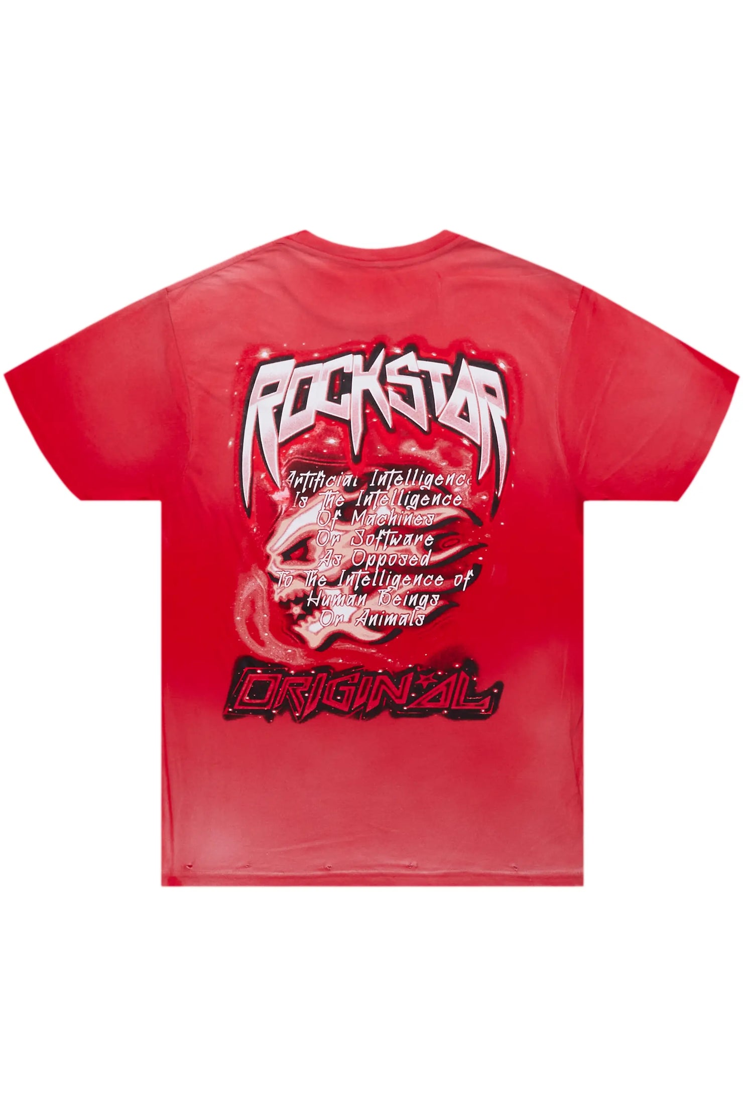 Ganen Red Graphic T-Shirt
