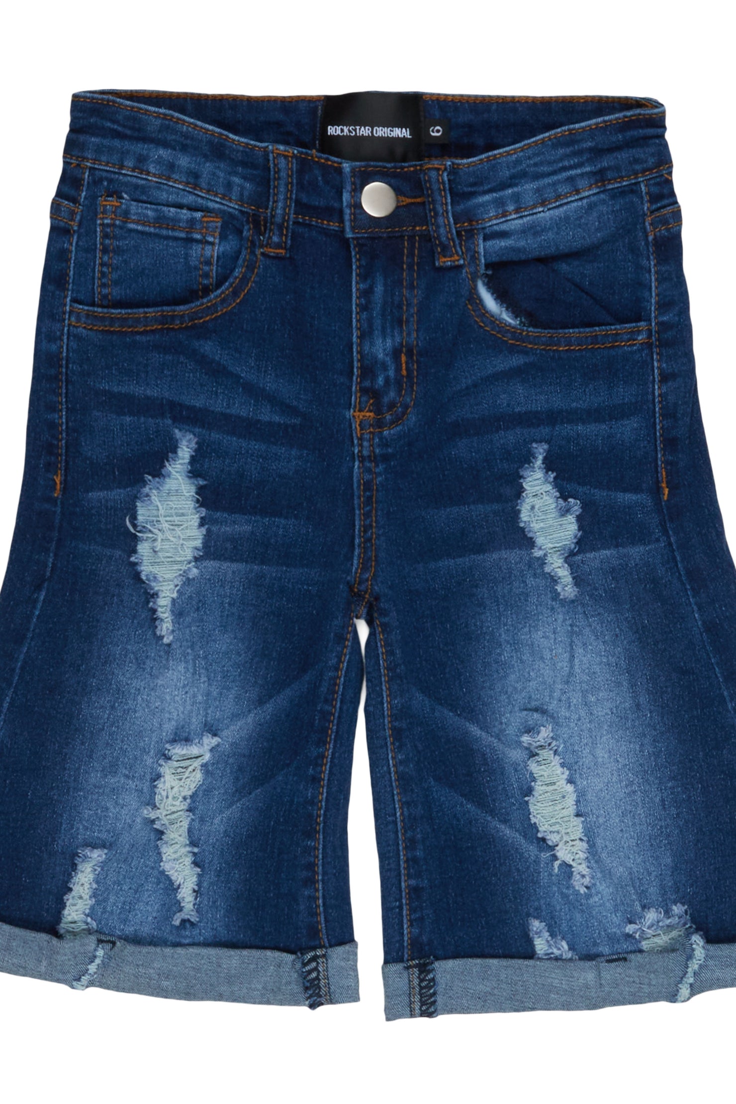 Girls Alice Blue Flare Denim Short