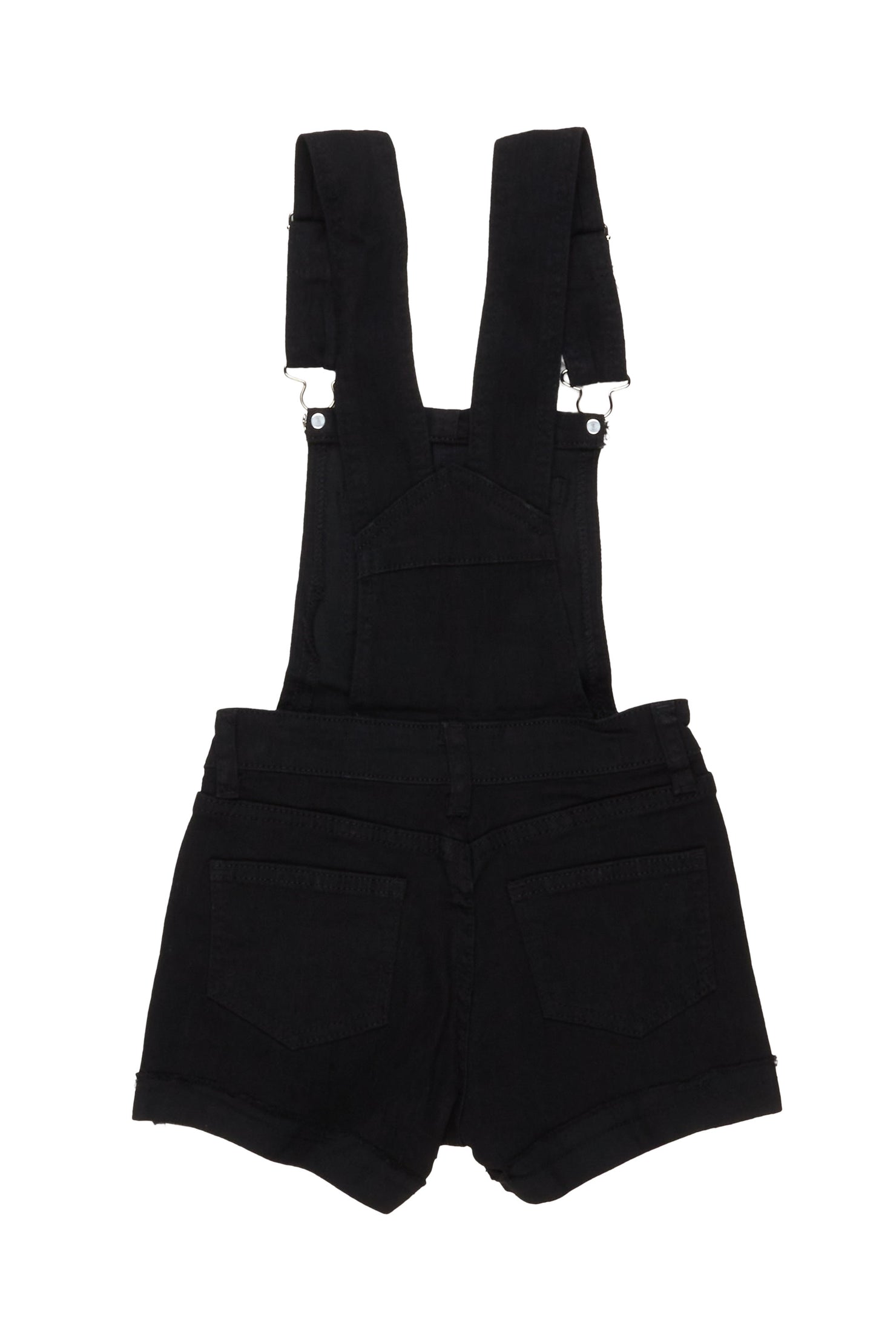 Girls Danielle Black Studded Overall
