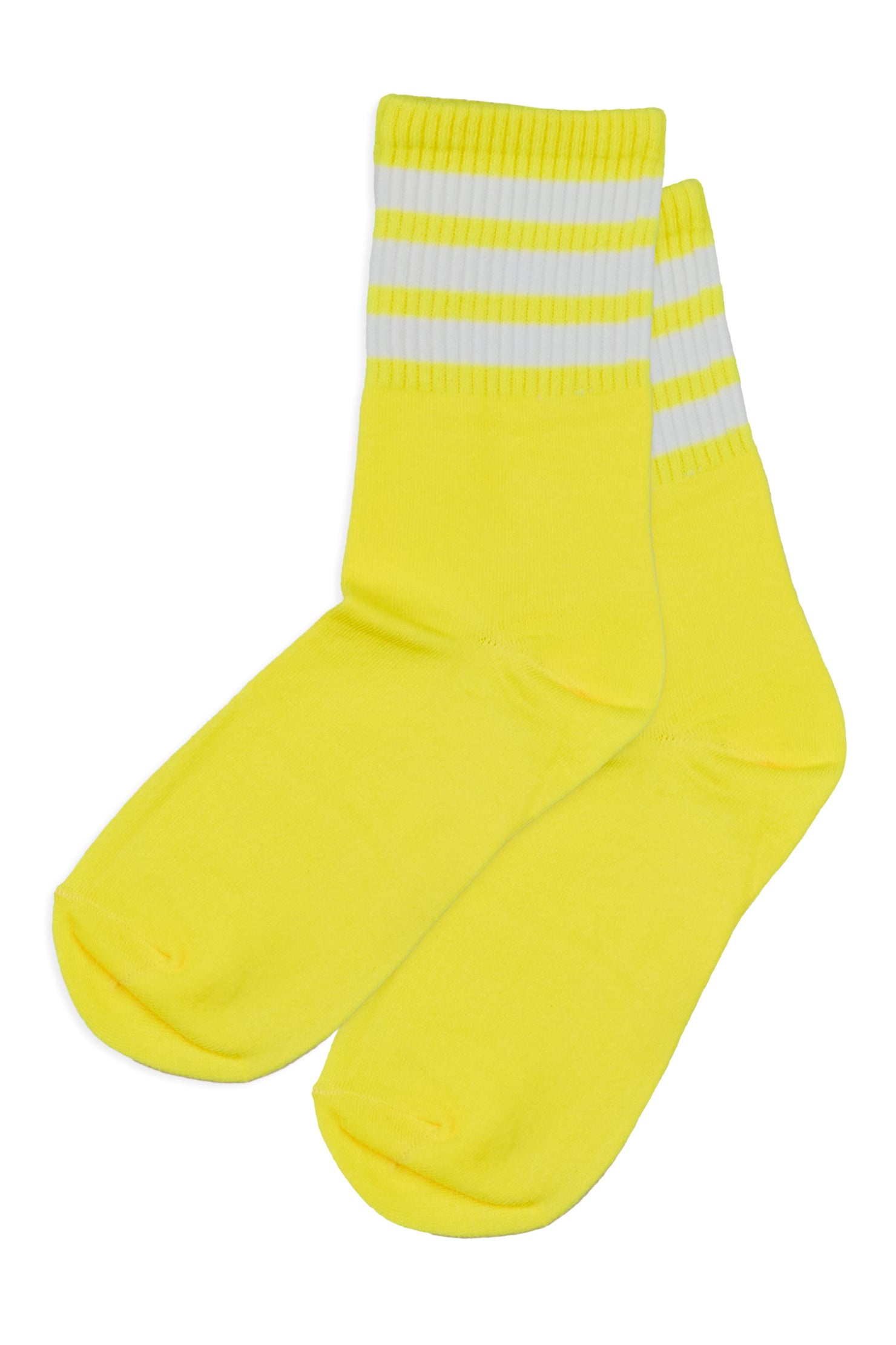 Girls Summer Vibes Neon Orange/Yellow Tube Socks (2 pack)