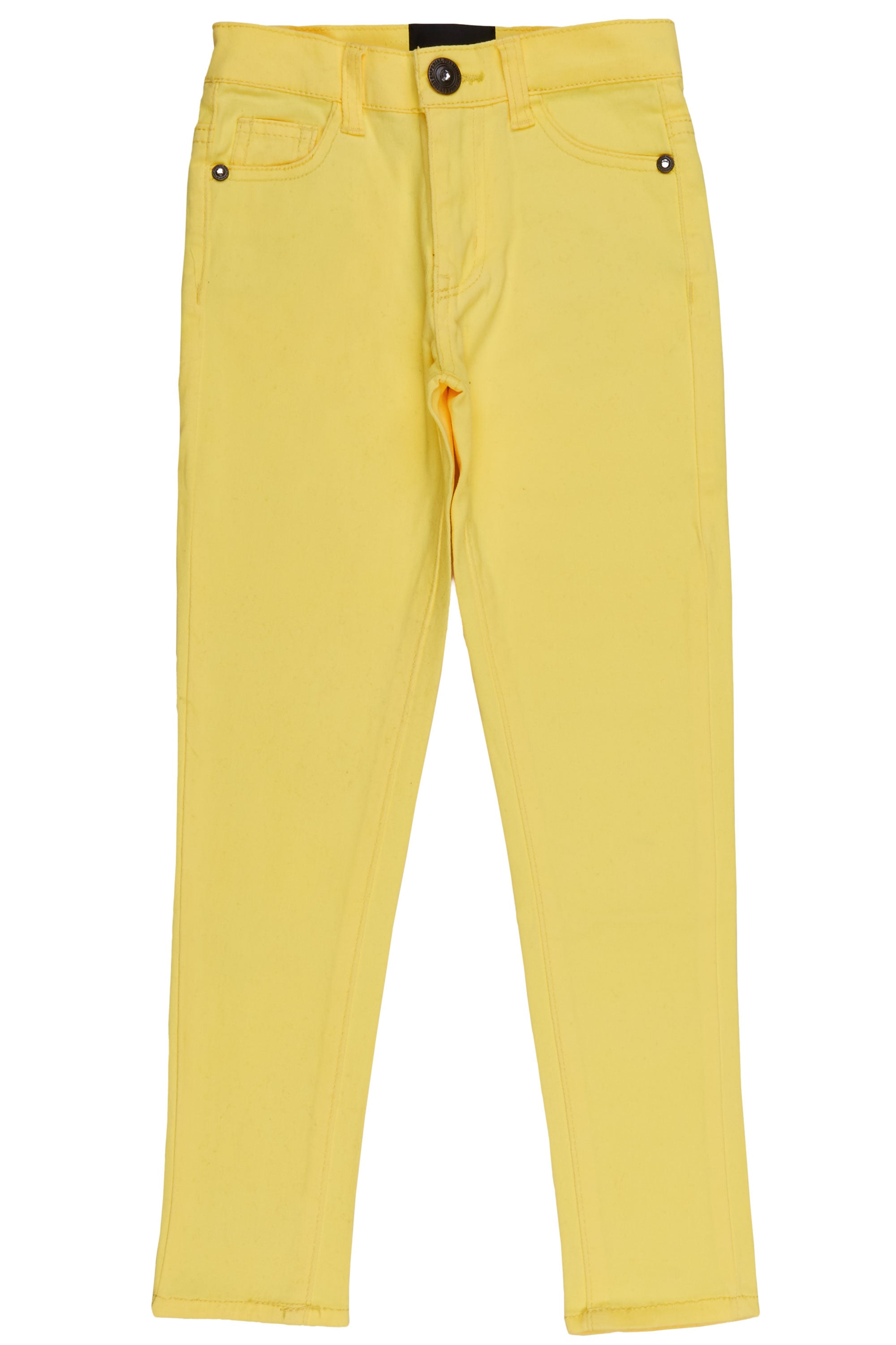 Girls Zilpha Neon Yellow 5 Pocket Jean