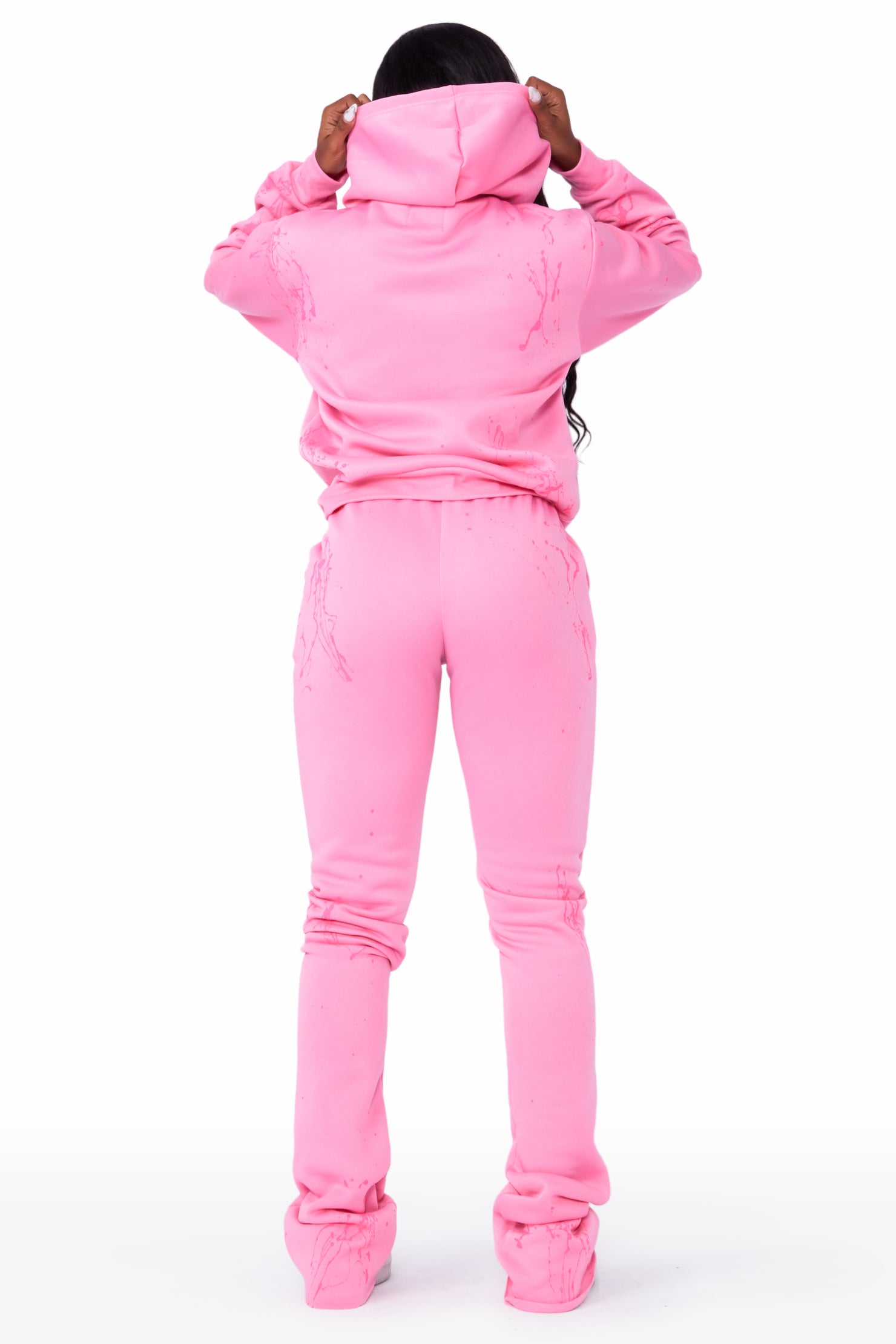 Giuliana Pink Drippy Super Stacked Trackset