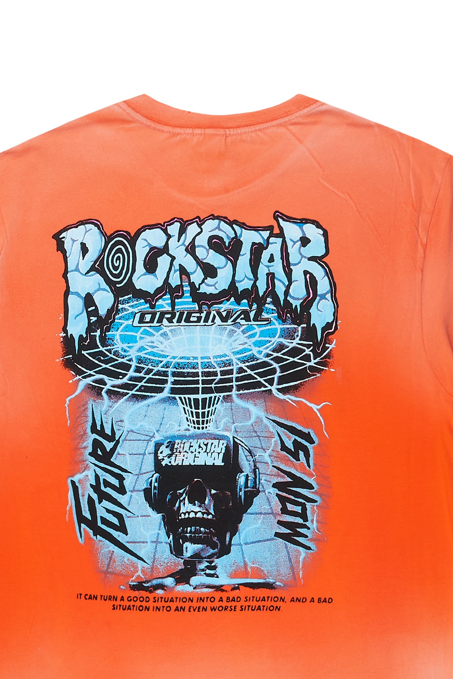 Robot Orange Oversized Tee