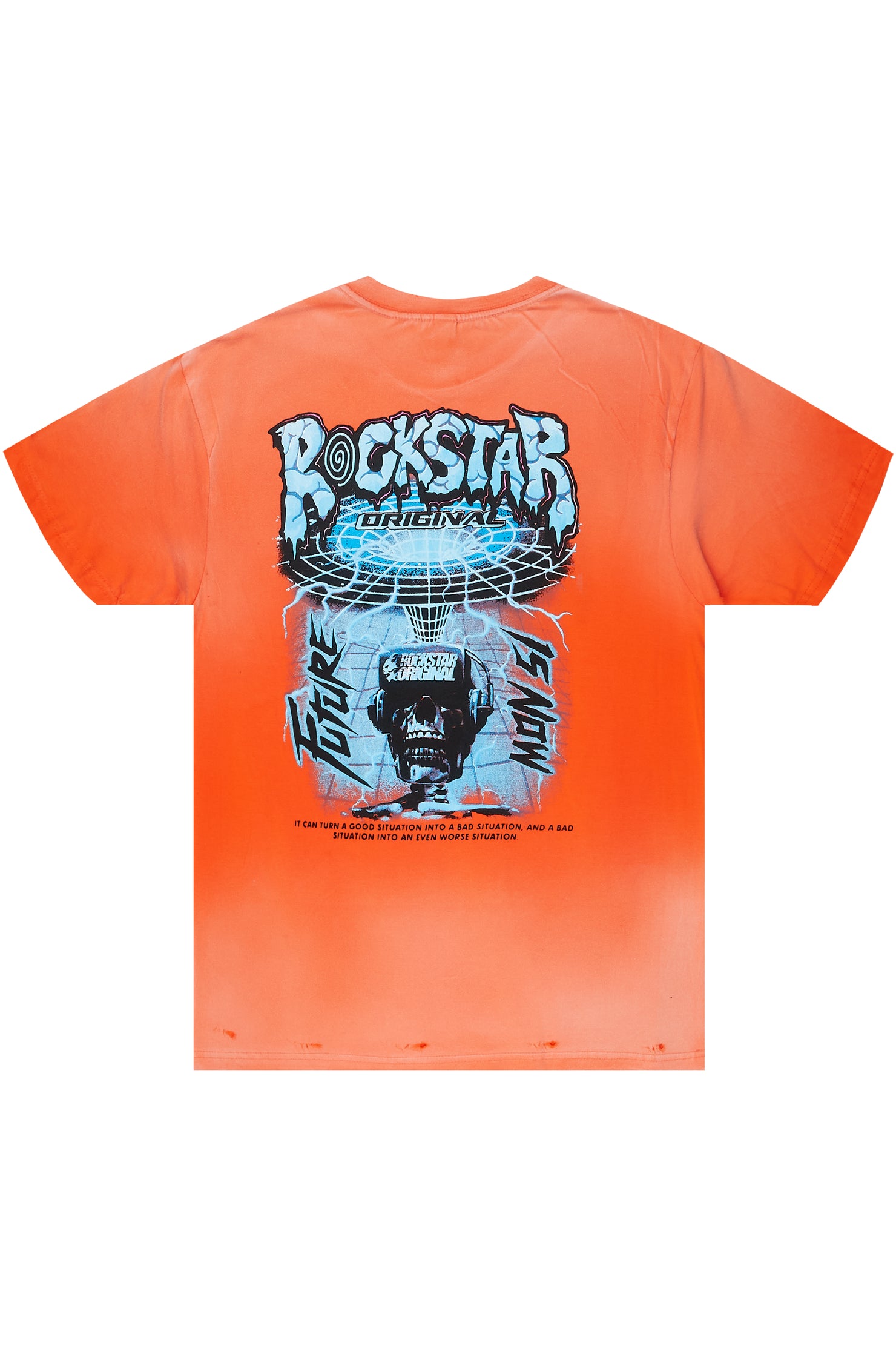 Robot Orange Oversized Tee