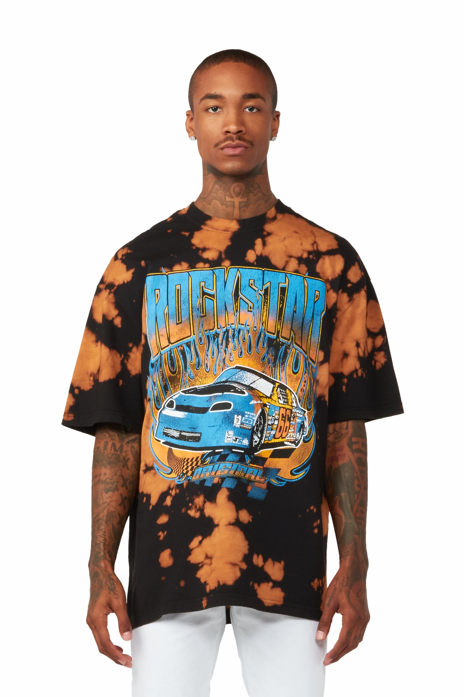 Burnheart Acid Black Oversize T-shirt
