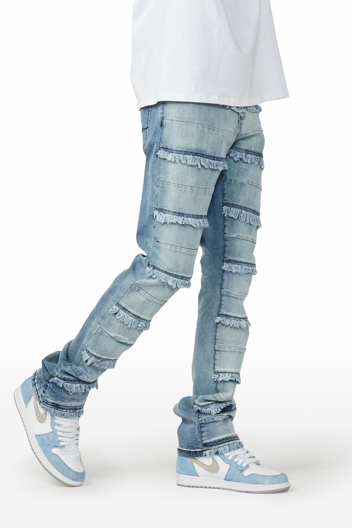 Oren Blue Stacked Flare Jean