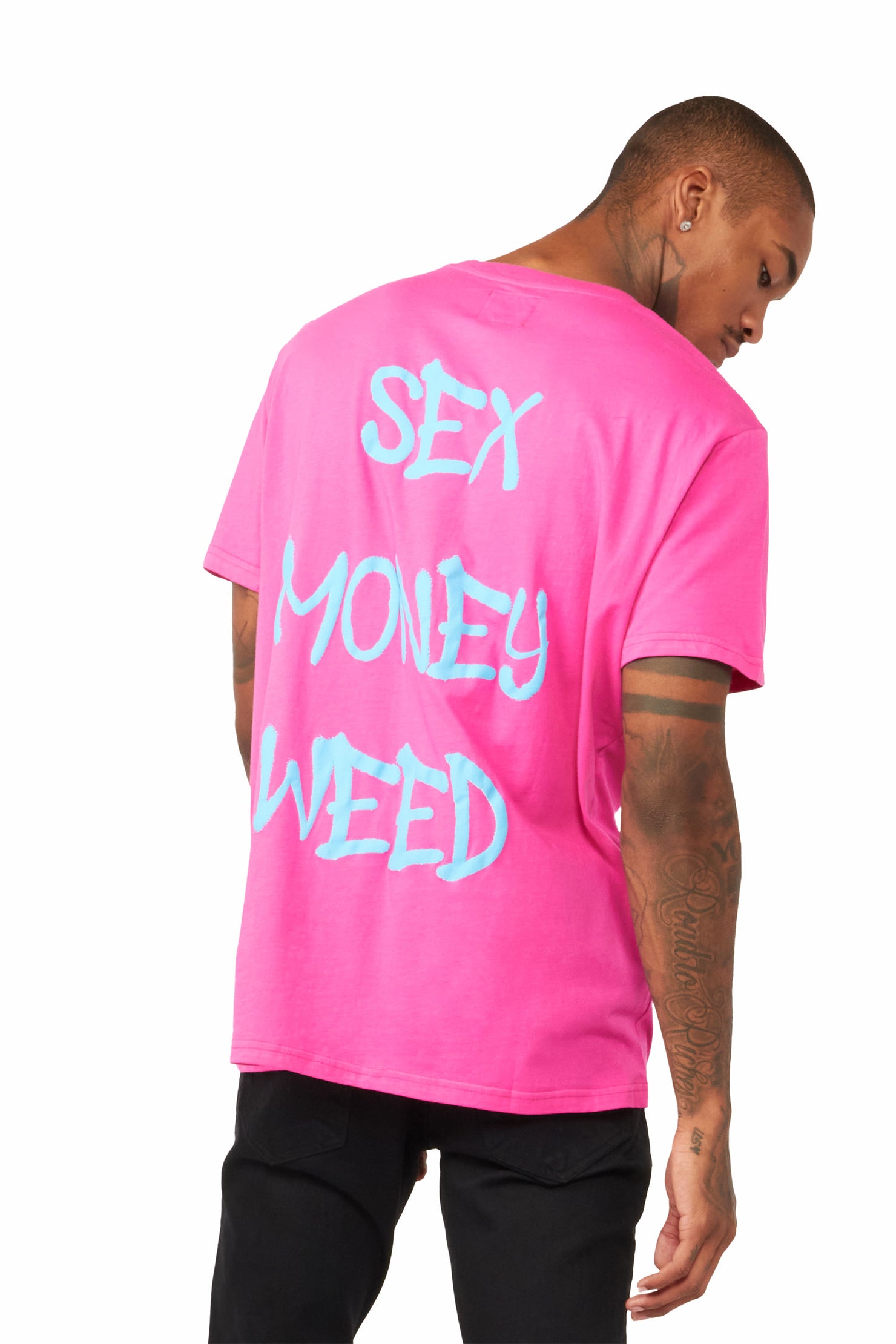 Tavi Orchid/Blue Printed T-Shirt