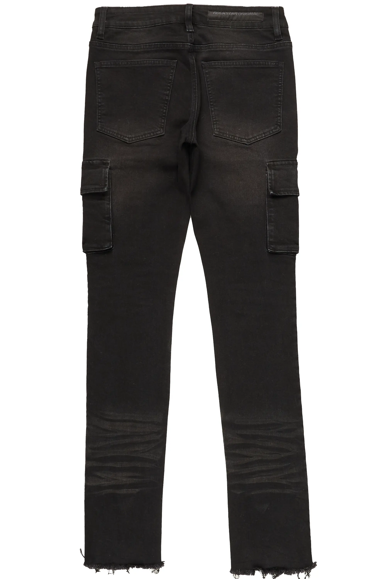 Honor Black Stacked Flare Jean