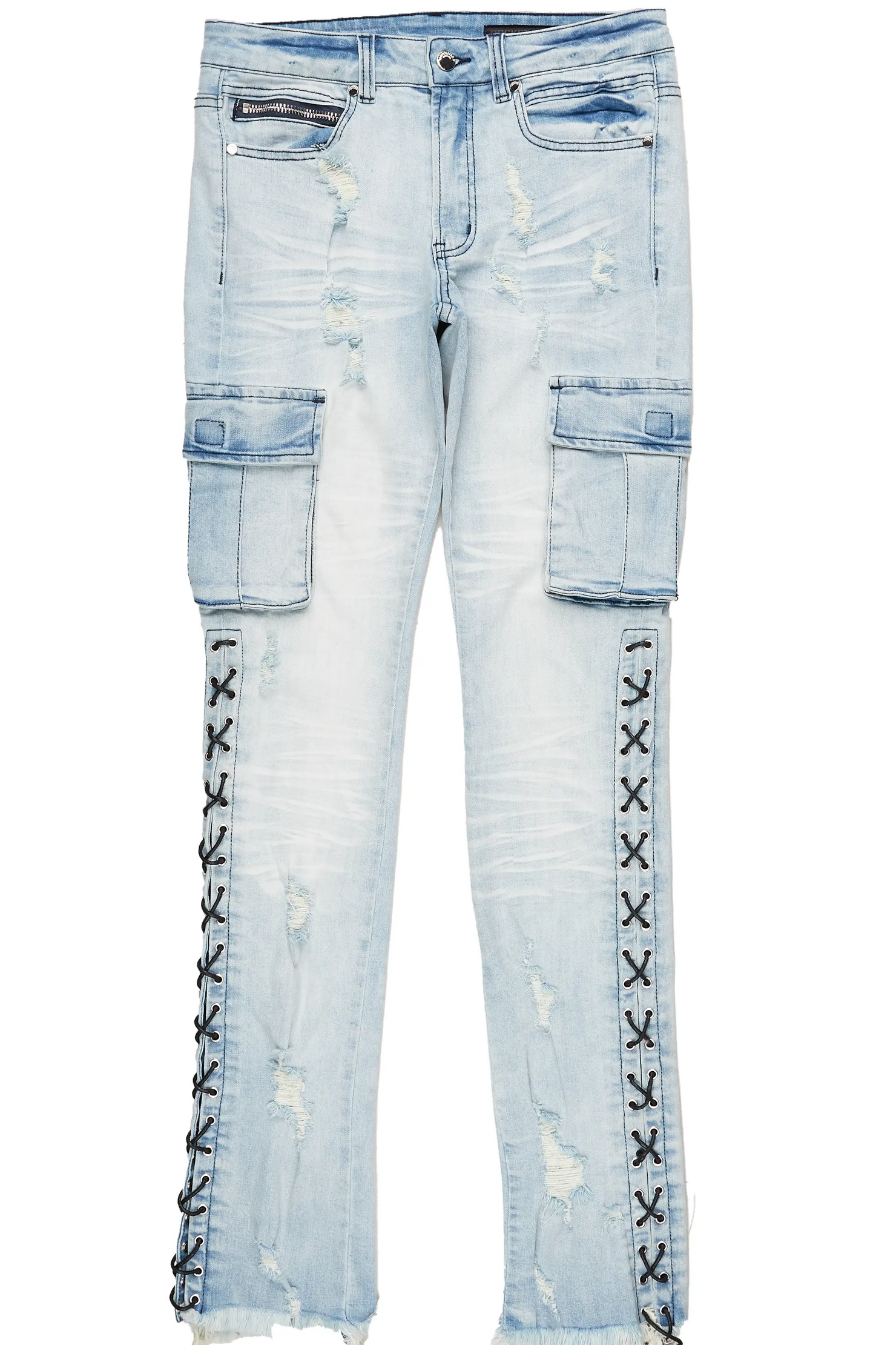 Honor Blue Stacked Flare Jean