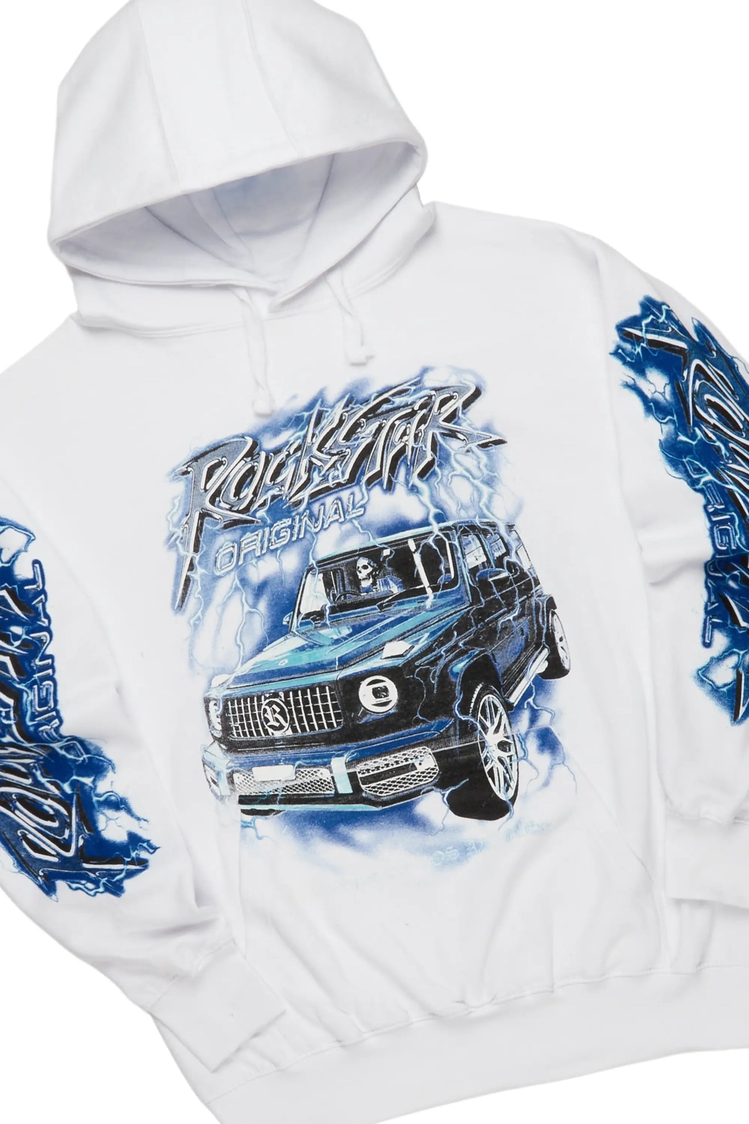 Hai White/Royal Graphic Hoodie Track Set