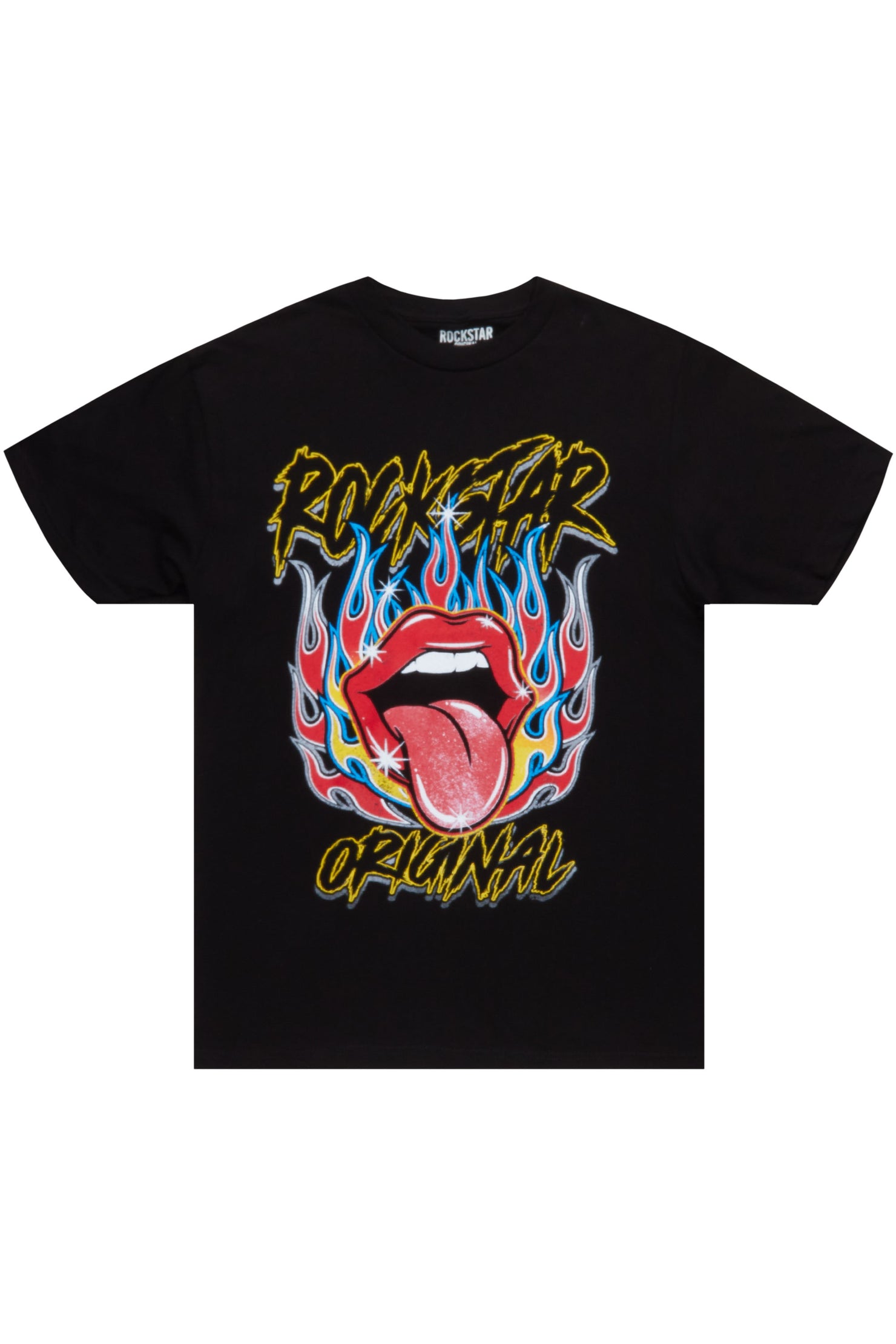 Henlix Black Graphic T-Shirt