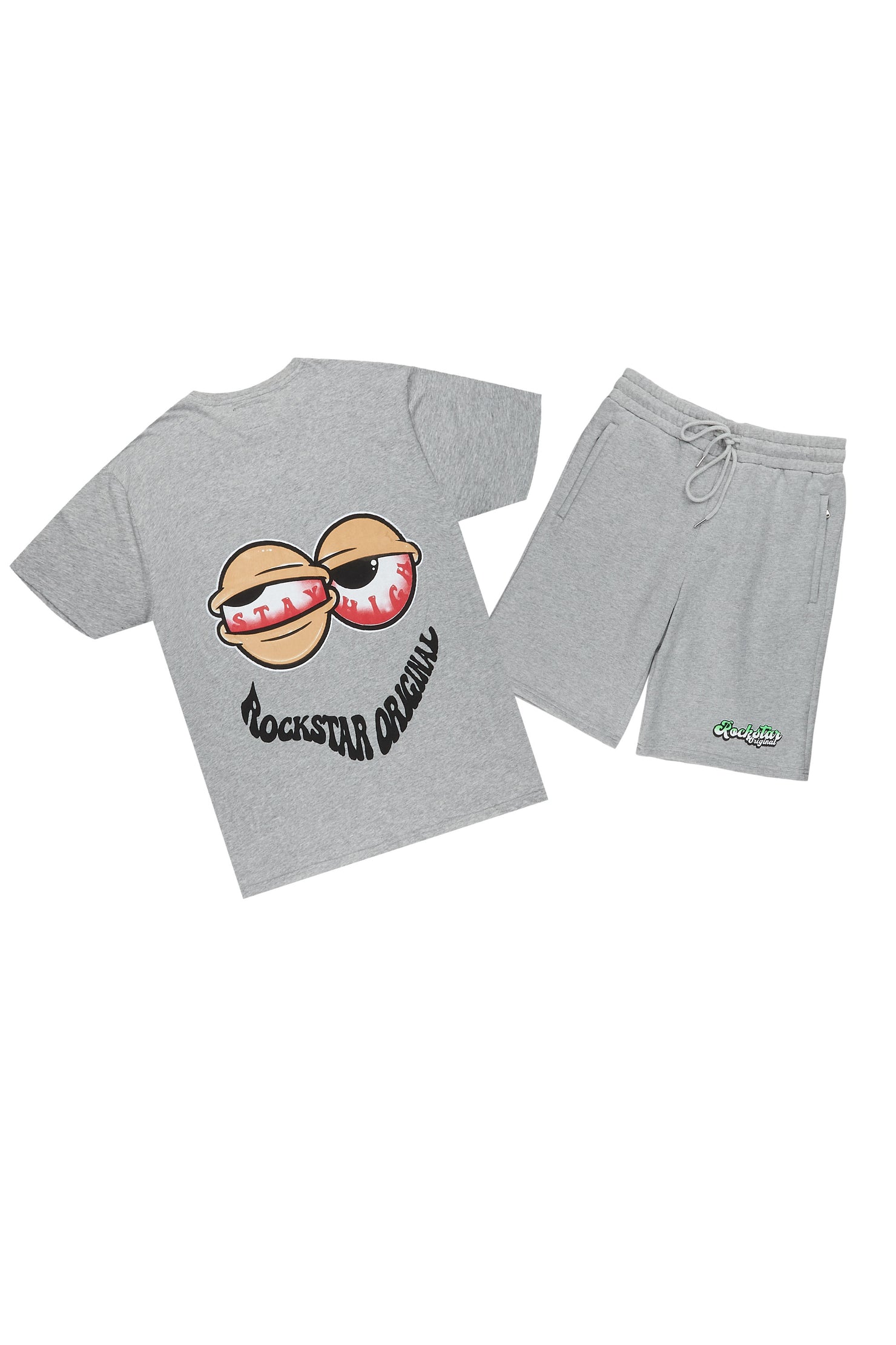 Highya Grey T-Shirt/Short Set