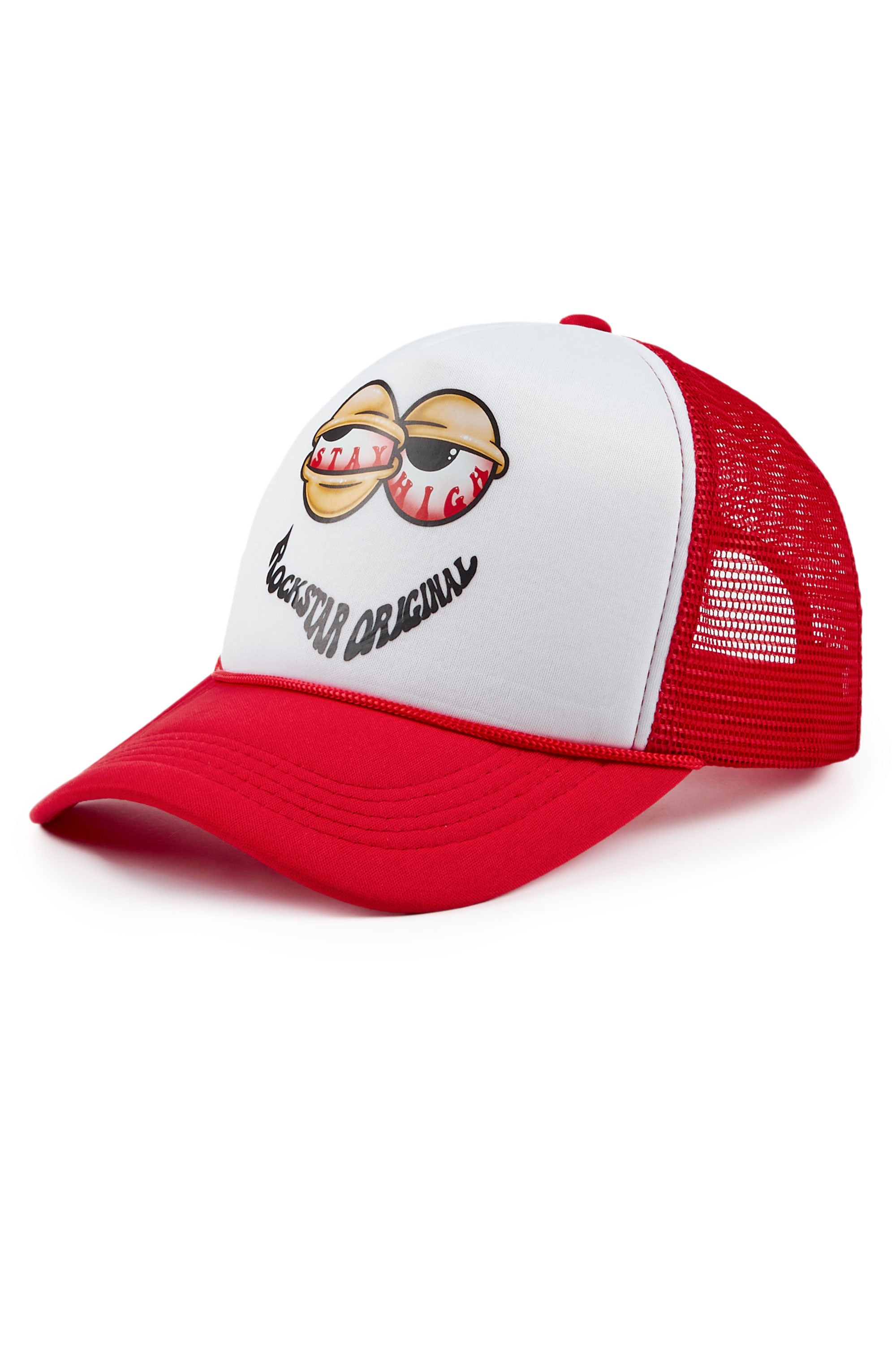 Highya White/Red Trucker Hat