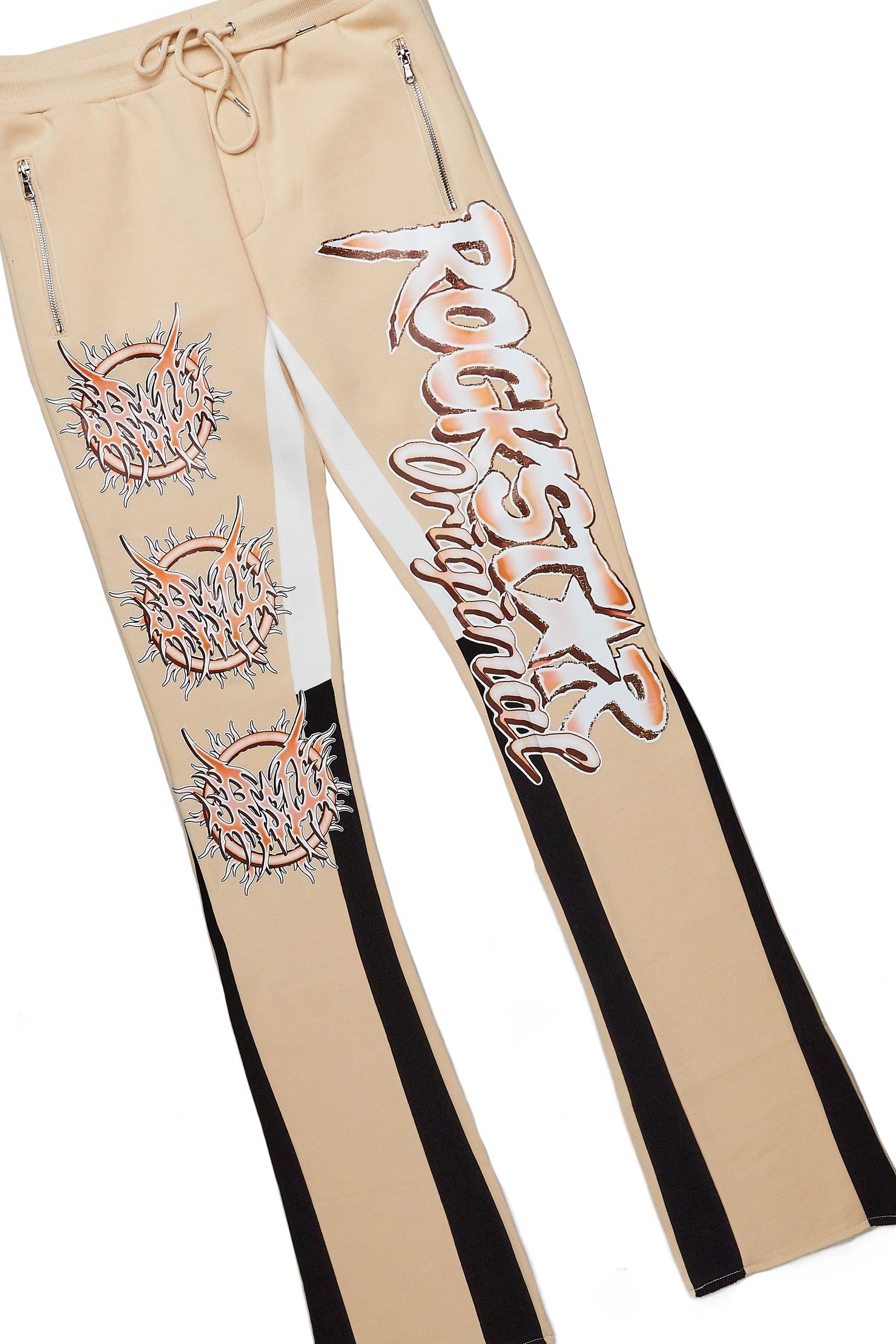 Inigo Beige/Black Stacked Flared Track Set