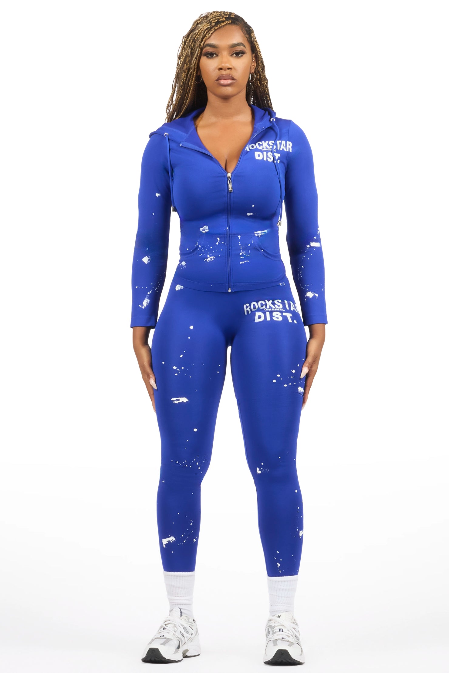 Nikki Royal Blue Painted Active Set