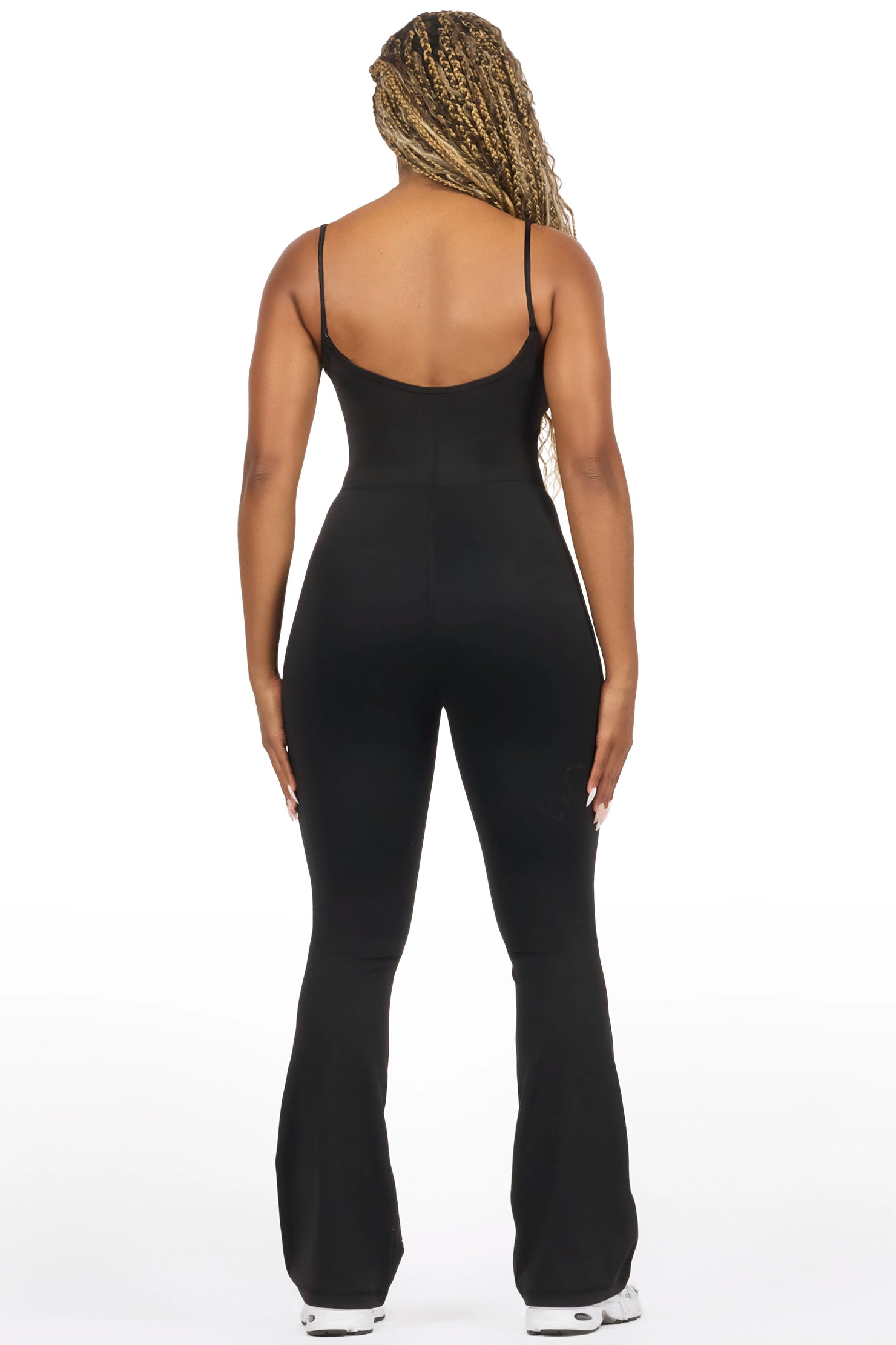 Shantisa Black Painted Jumpsuit