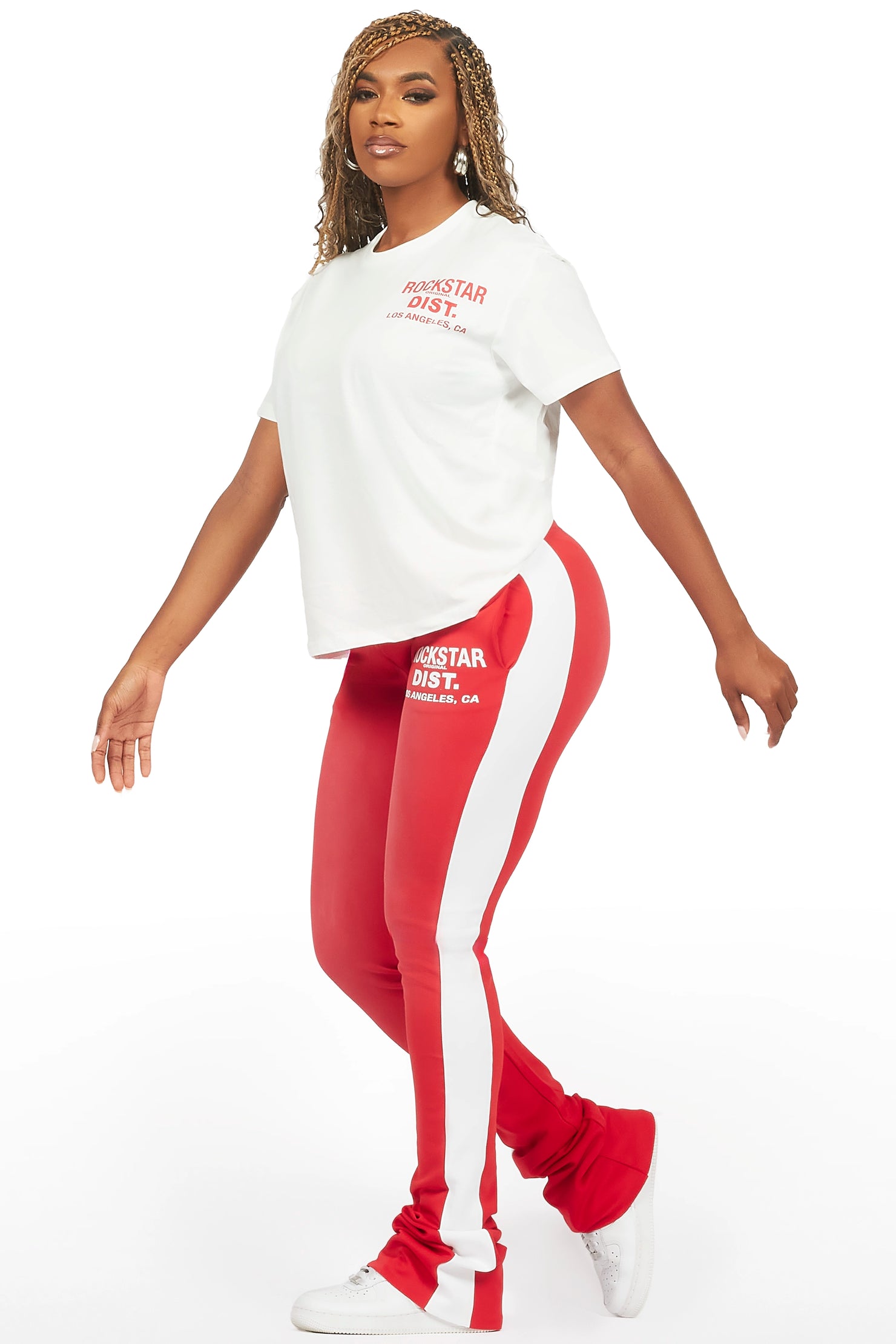 Atlanty 2.0 White/Red T-Shirt Trackset