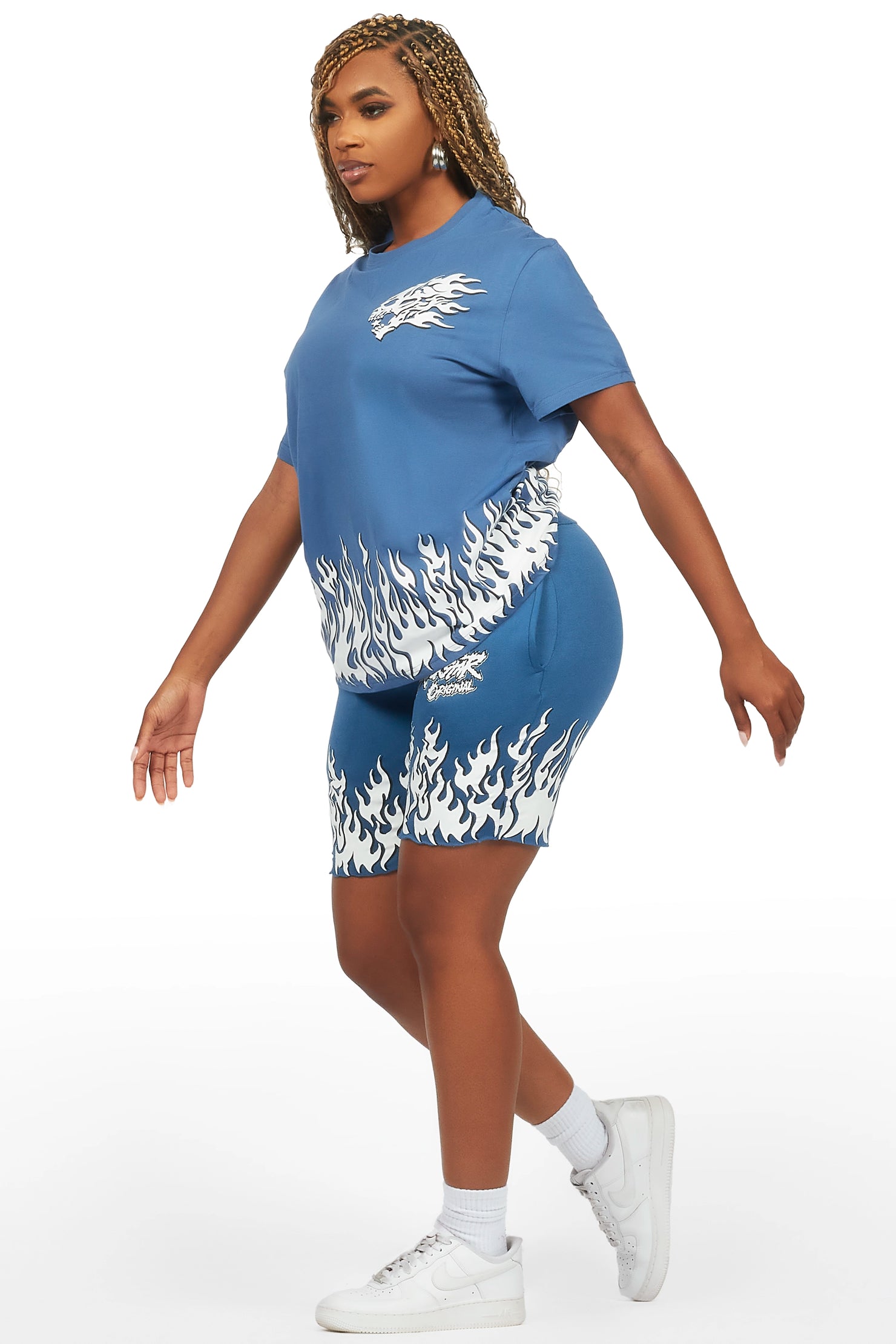 Arais Navy T-Shirt Short Set