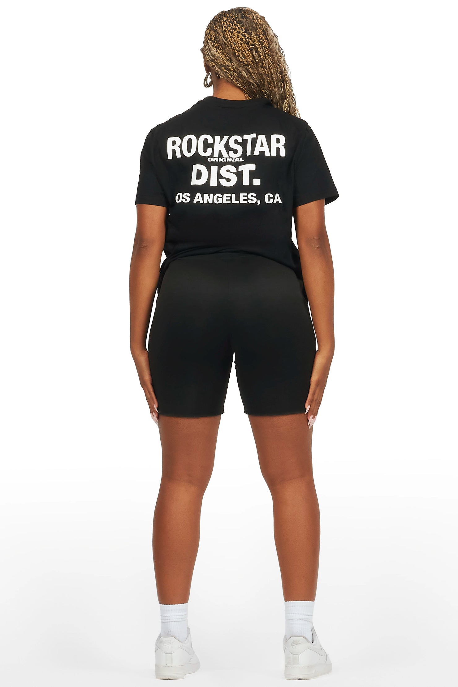 Dalasia Black T-Shirt Short Set