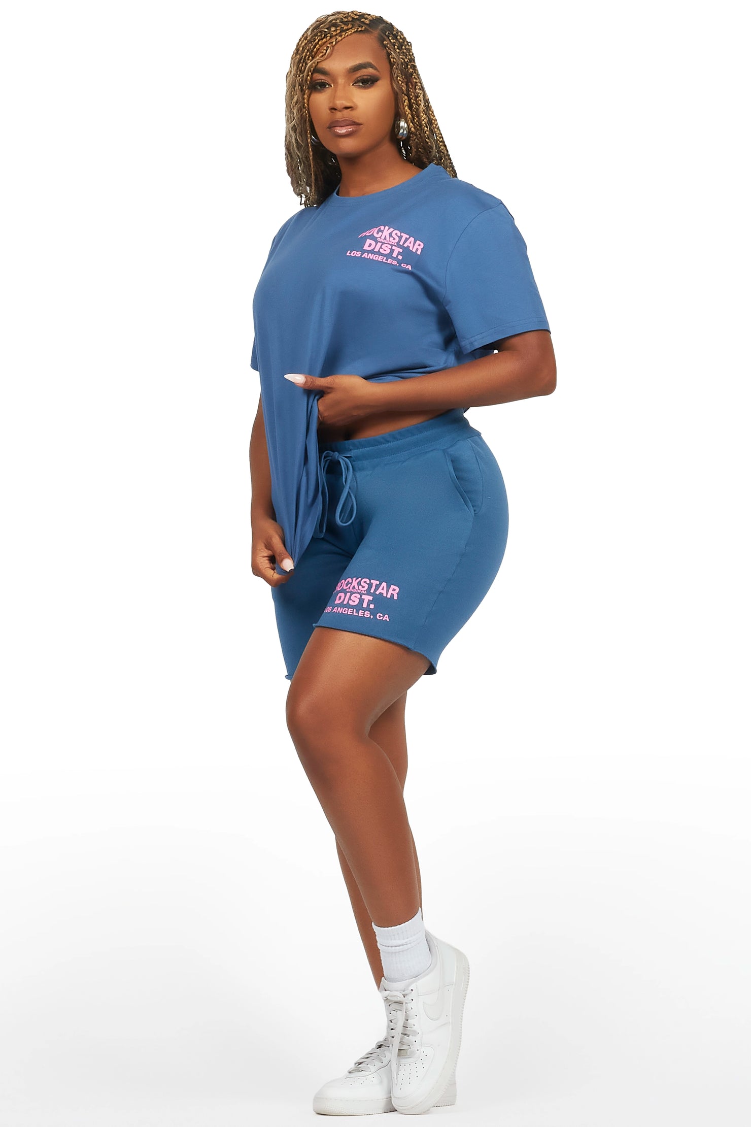 Dalasia Navy T-Shirt Short Set