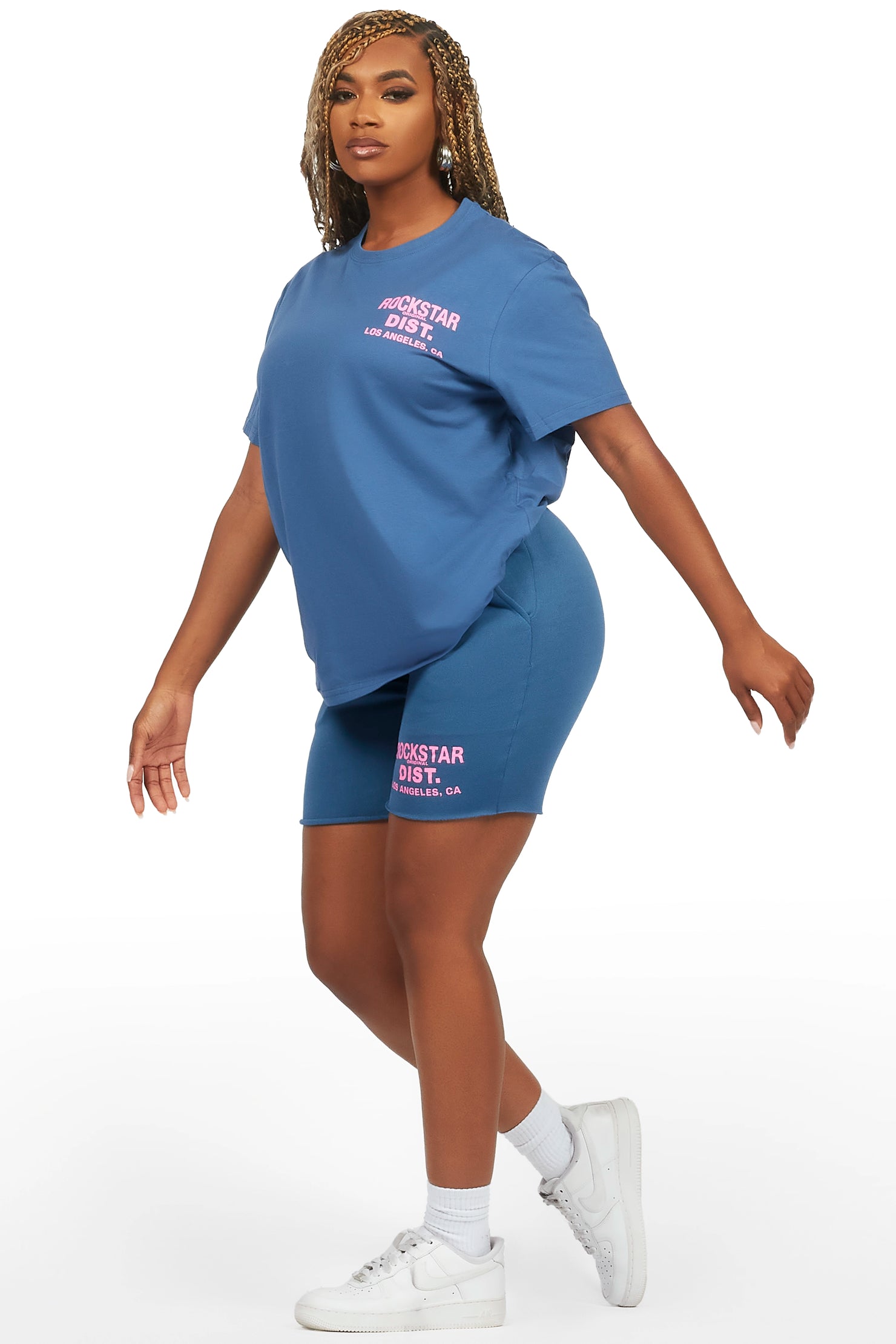 Dalasia Navy T-Shirt Short Set