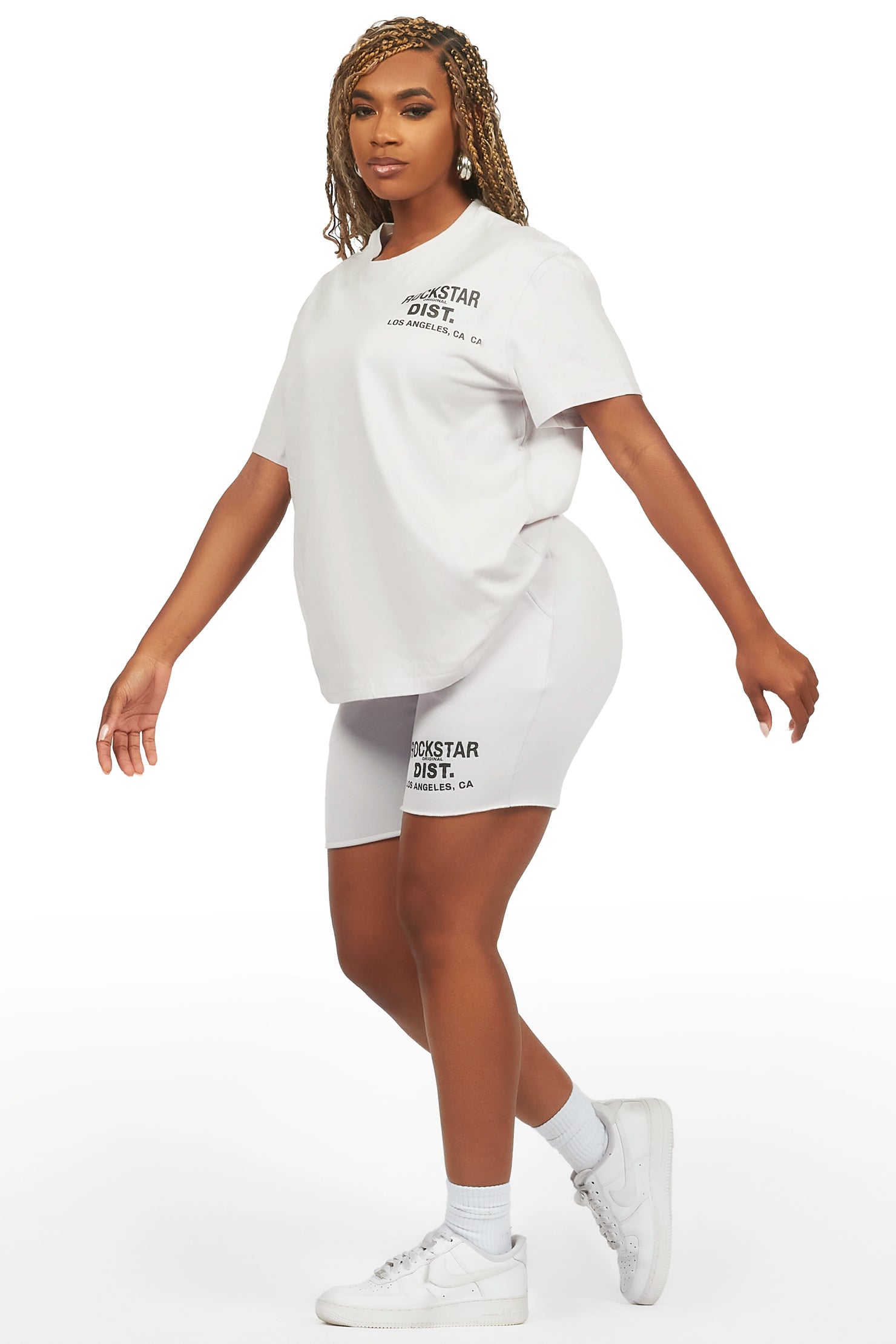 Dalasia Grey T-Shirt Short Set