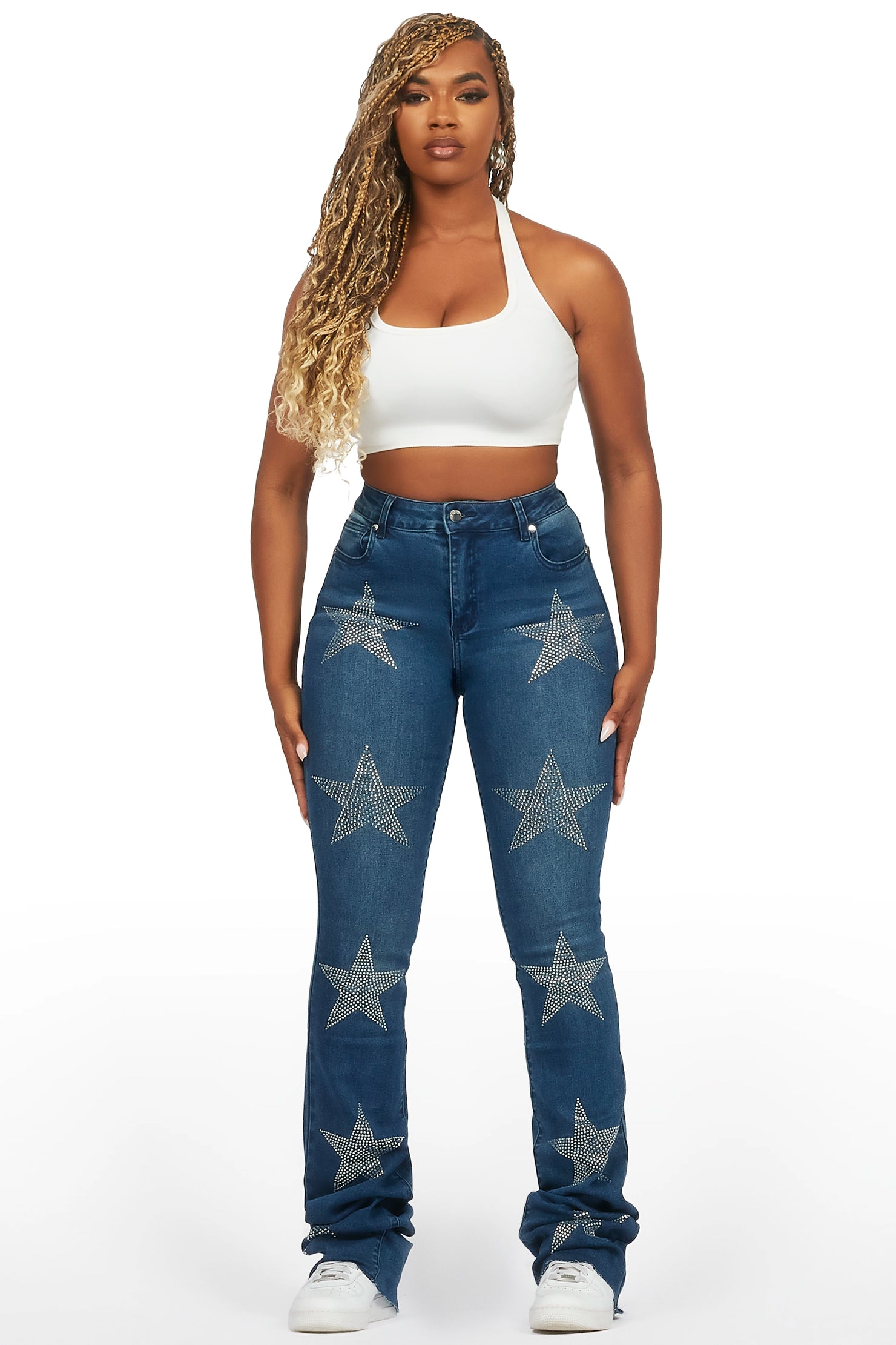 Stargirl Dark Wash Super Stacked Jean