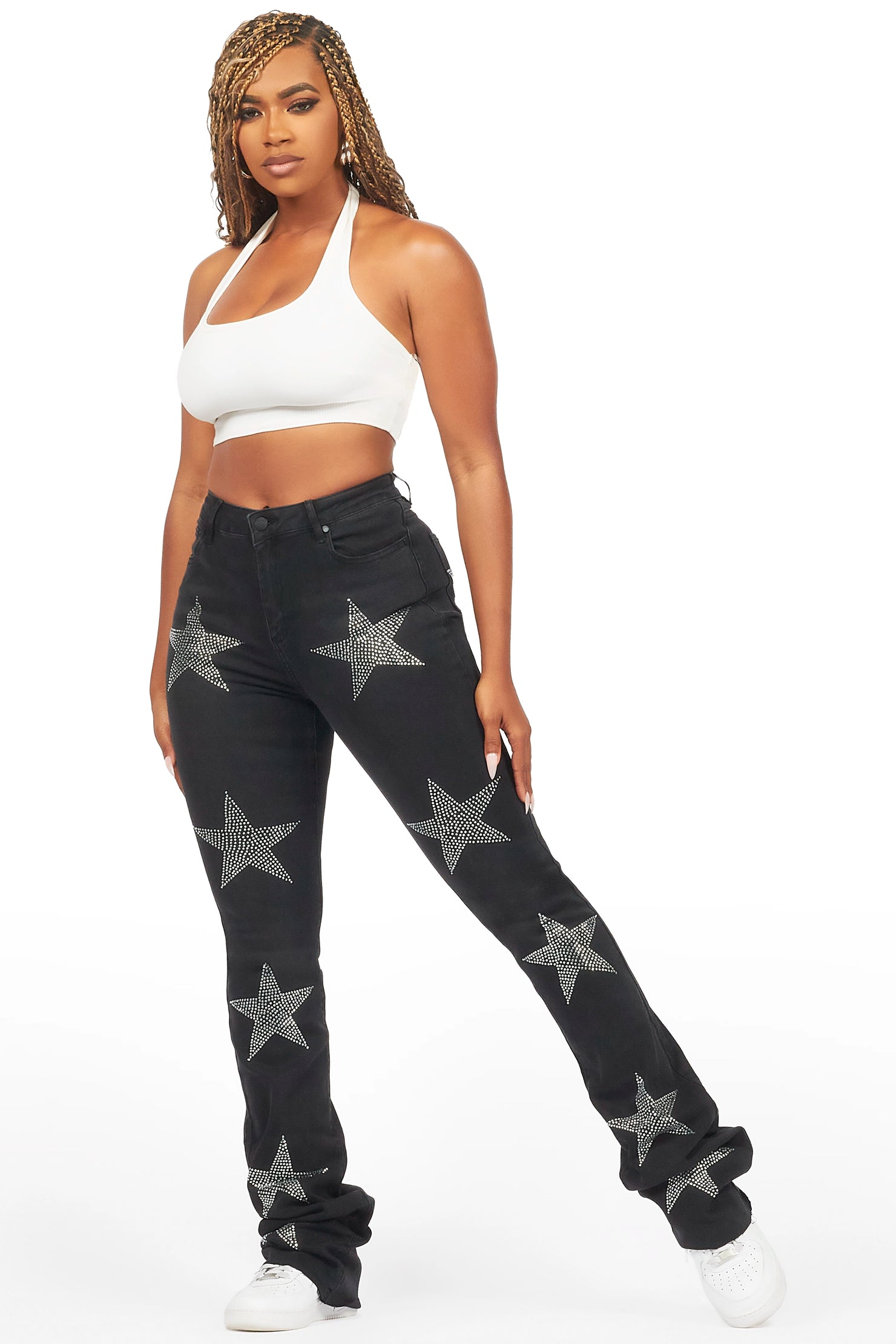 Stargirl Black Super Stacked Jean