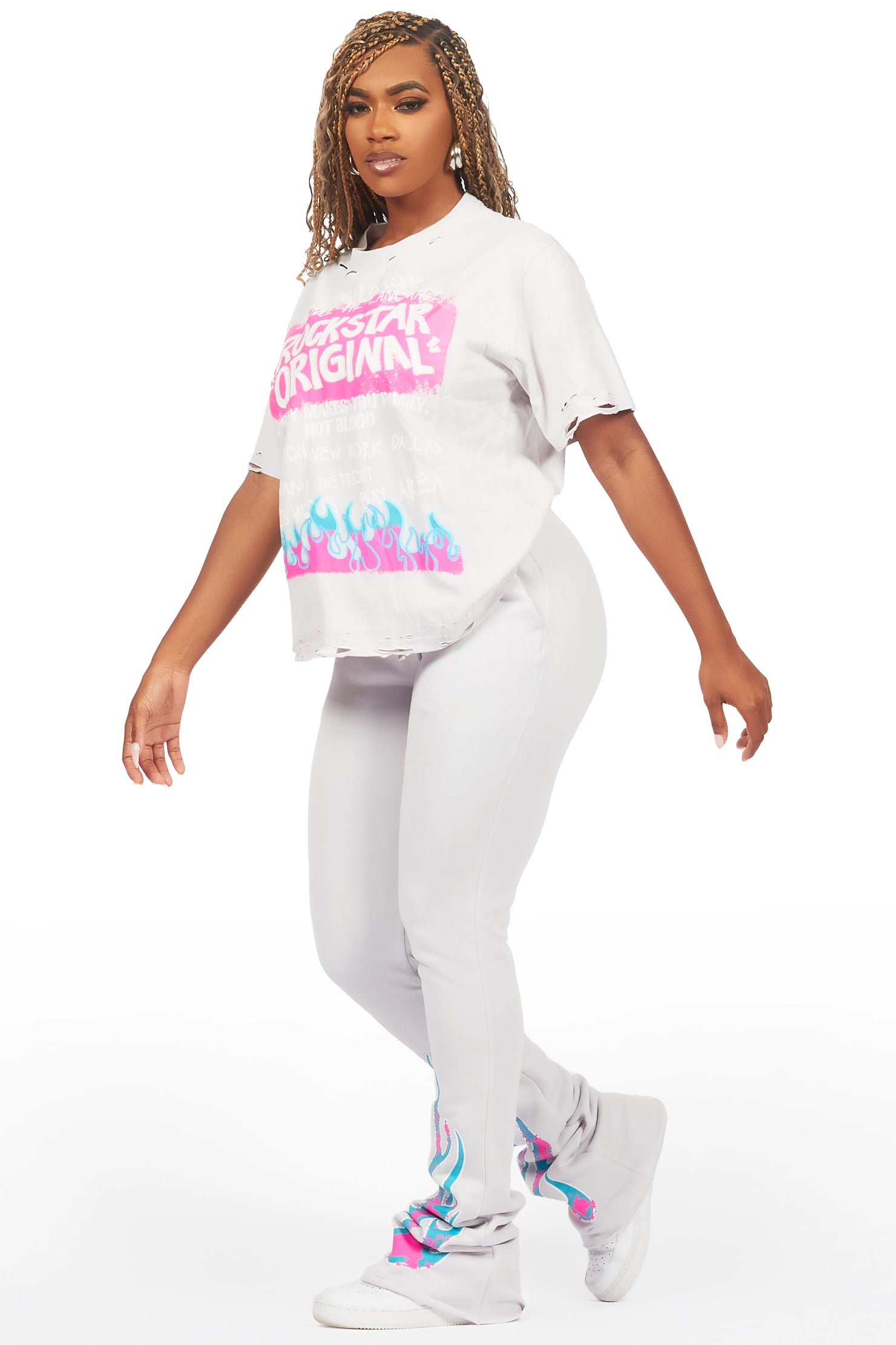 Bridgette Grey T-Shirt Trackset