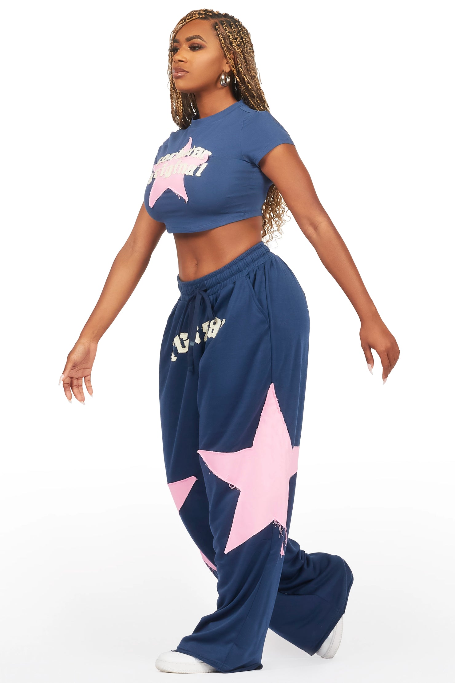 Shelley Navy T-Shirt Trackset