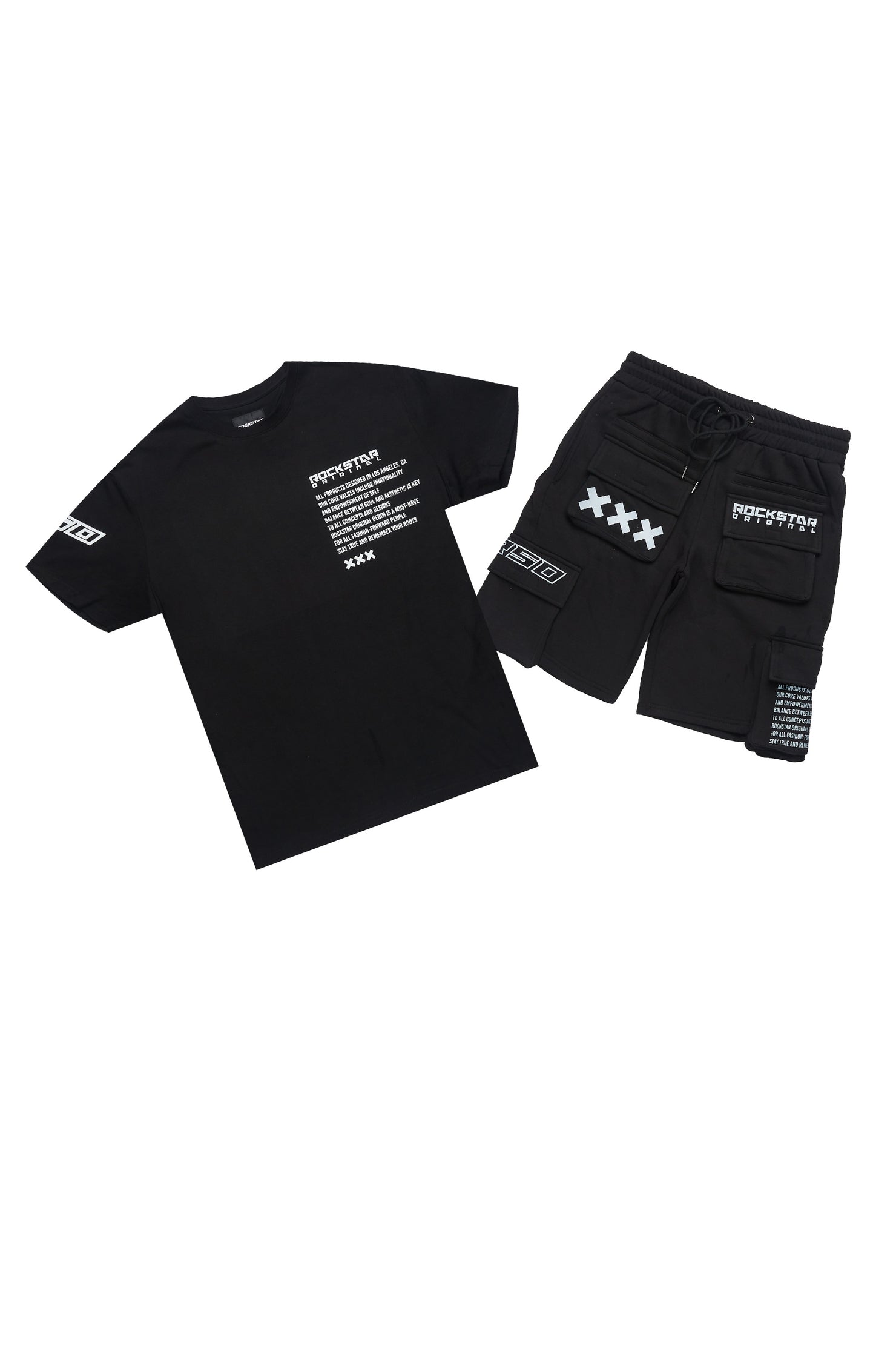 Jash Black/White Short Set