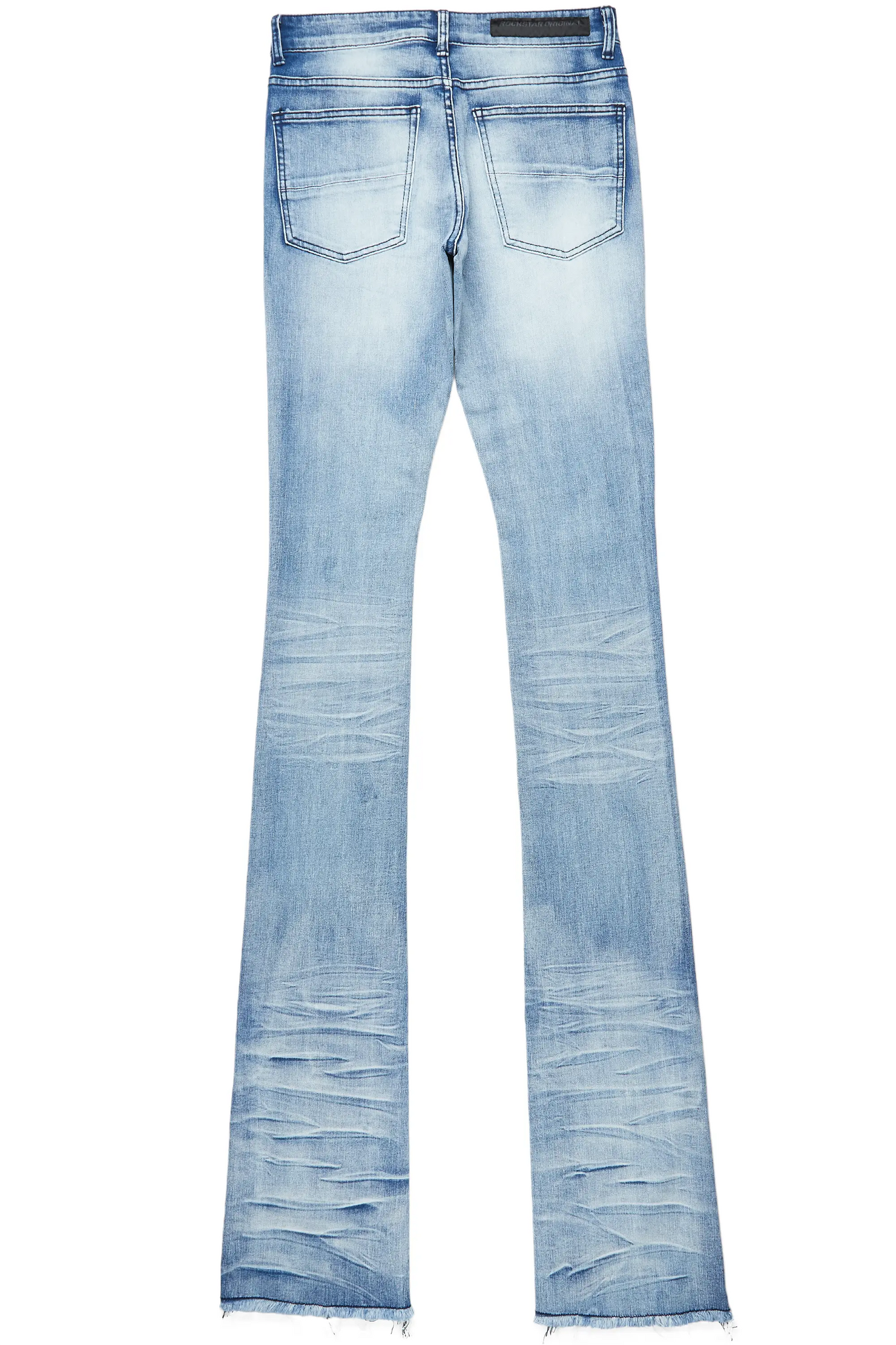 Josiah Blue Wash Super Stacked Flare Jean