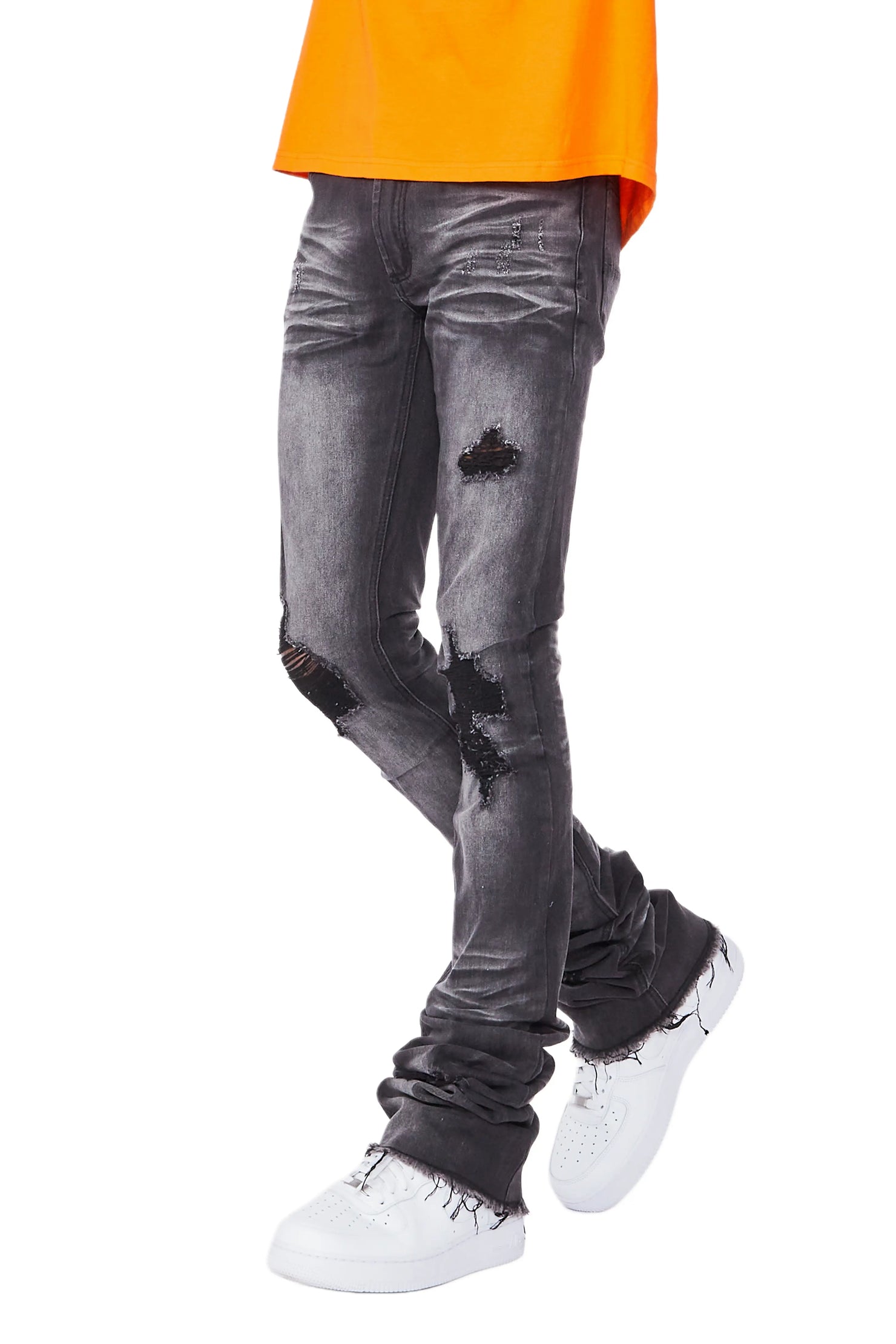 Josiah Grey Super Stacked Flare Jean