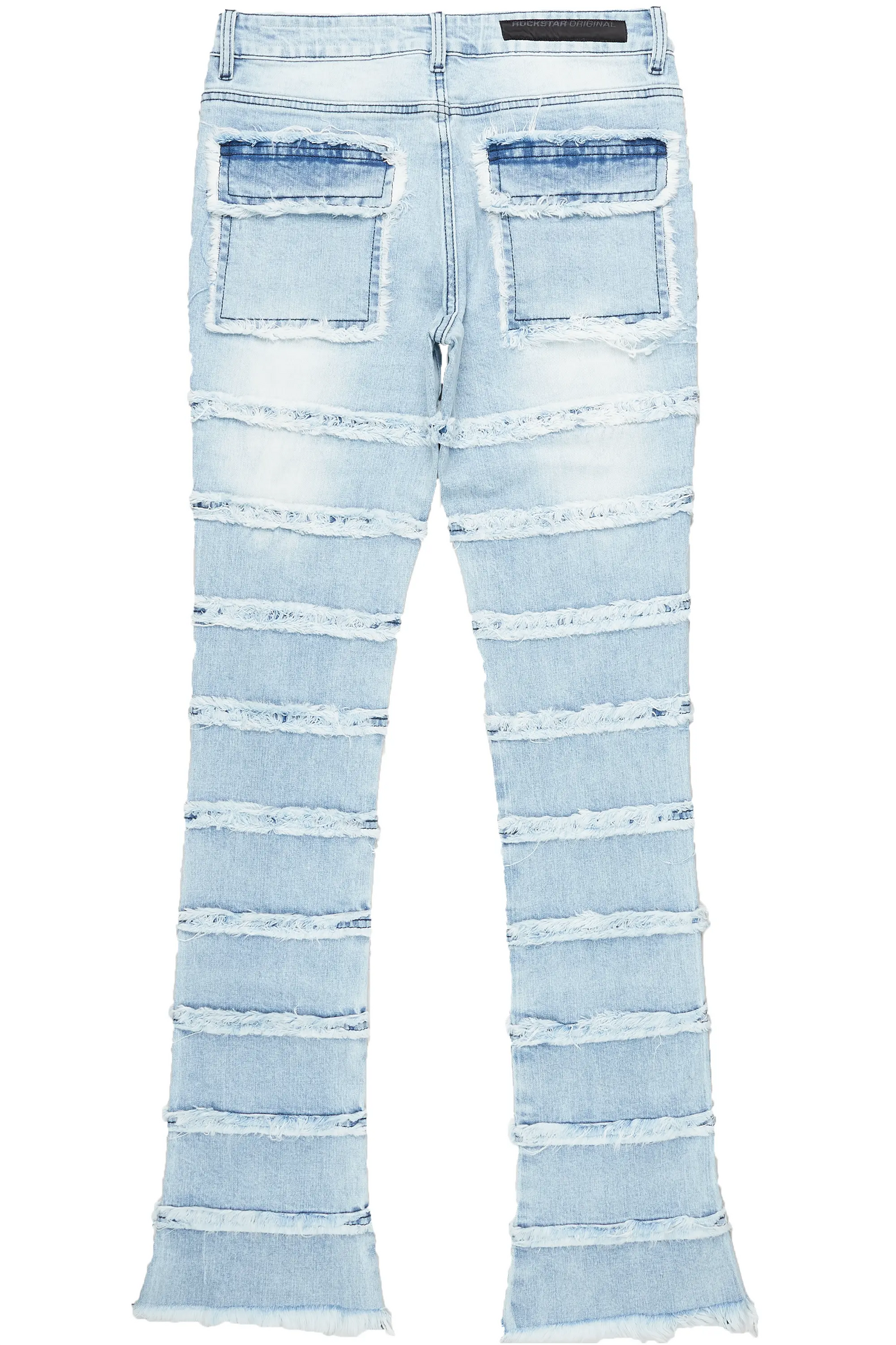 Josie Blue Stacked Flare Jean