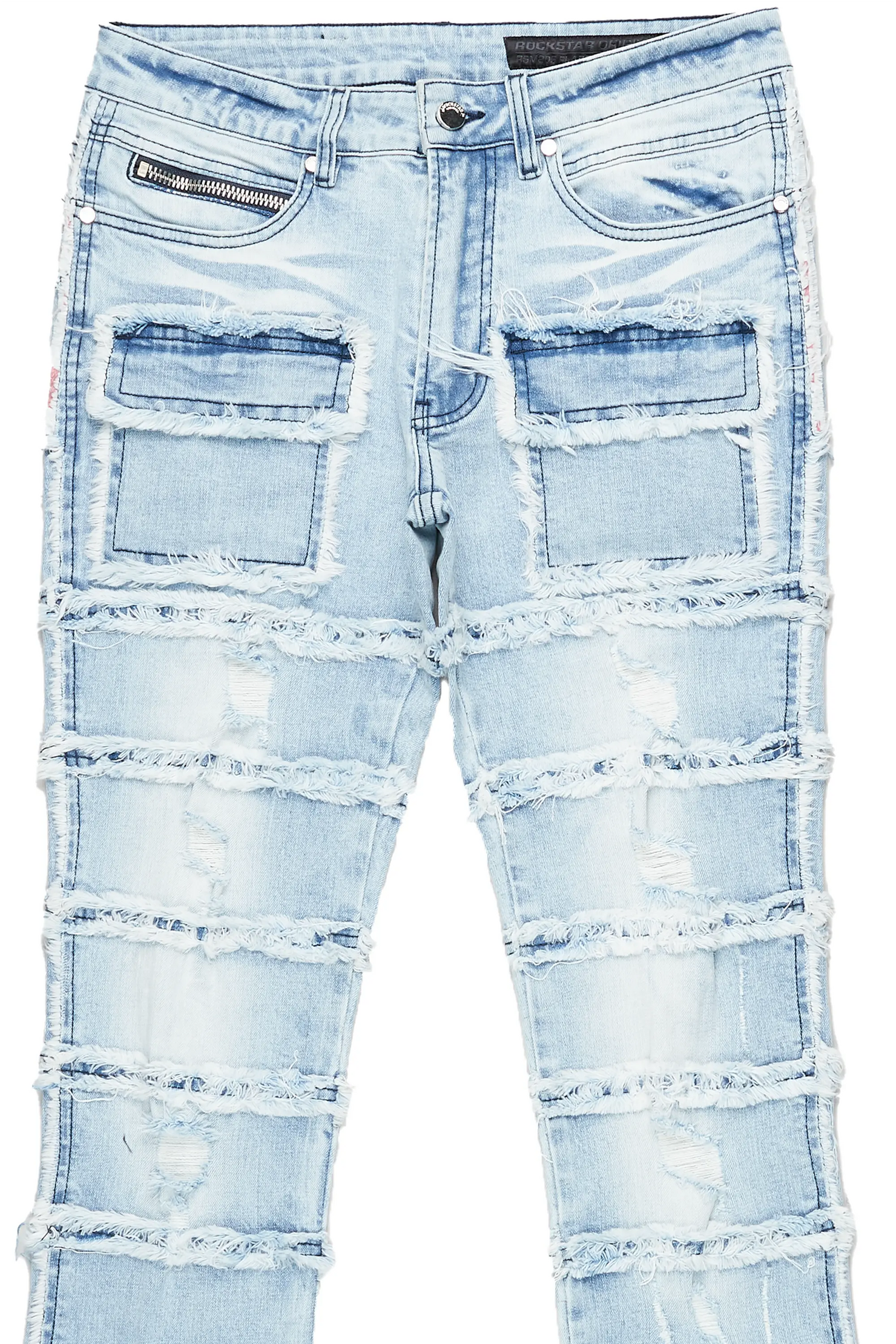 Josie Blue Stacked Flare Jean