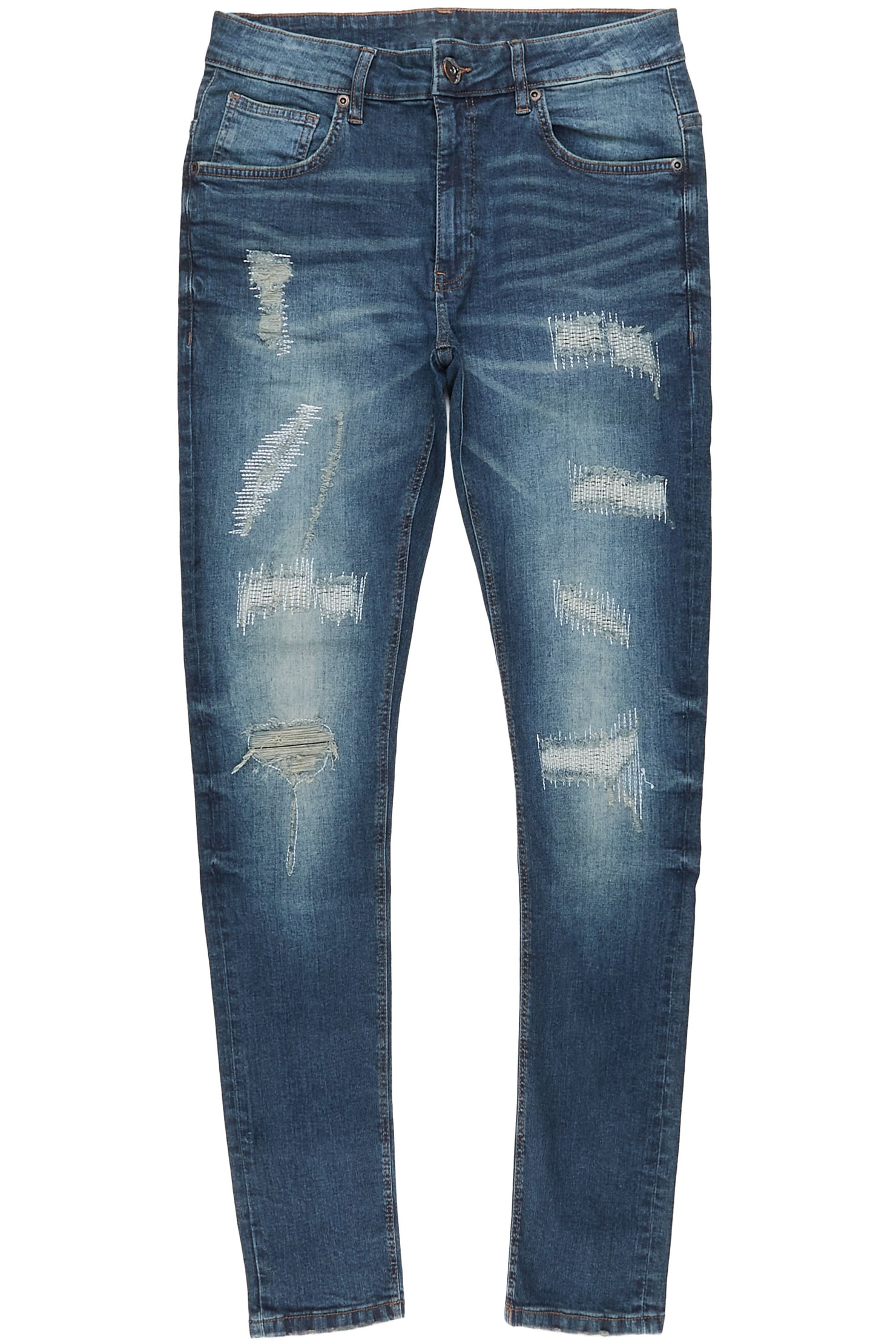 Juelz Dark Blue 5 Pocket Jean