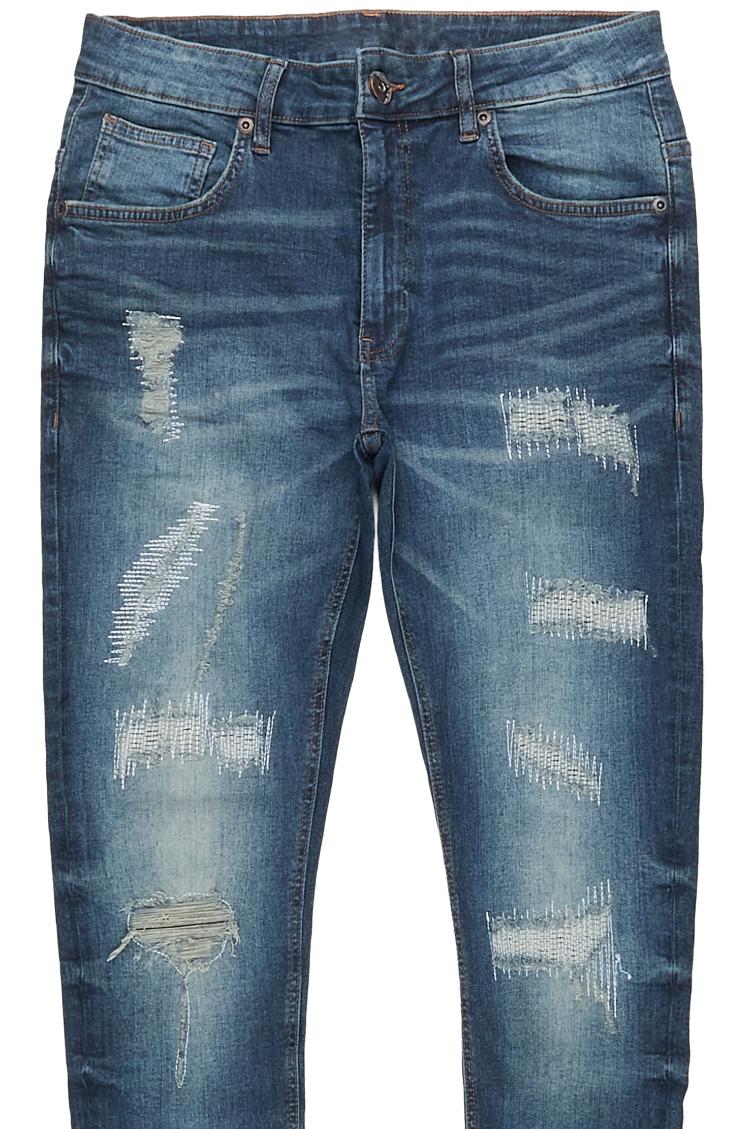 Juelz Dark Blue 5 Pocket Jean