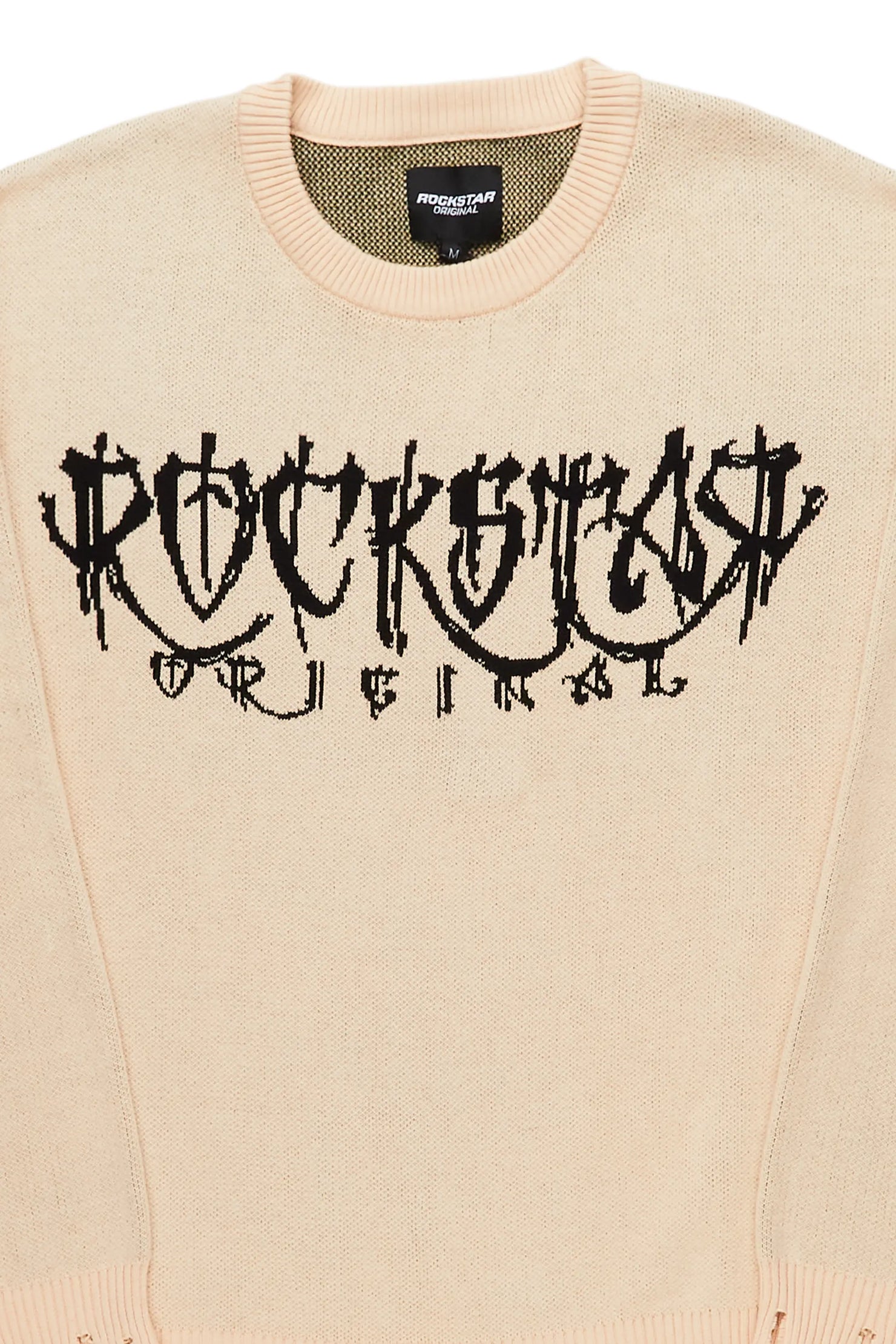 Kaleb Beige Knit Sweater